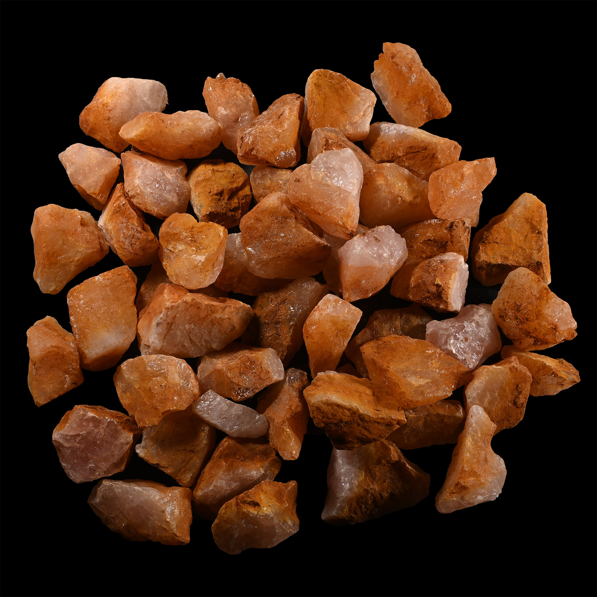 Rose Quartz Mineral Specimen Group [50]