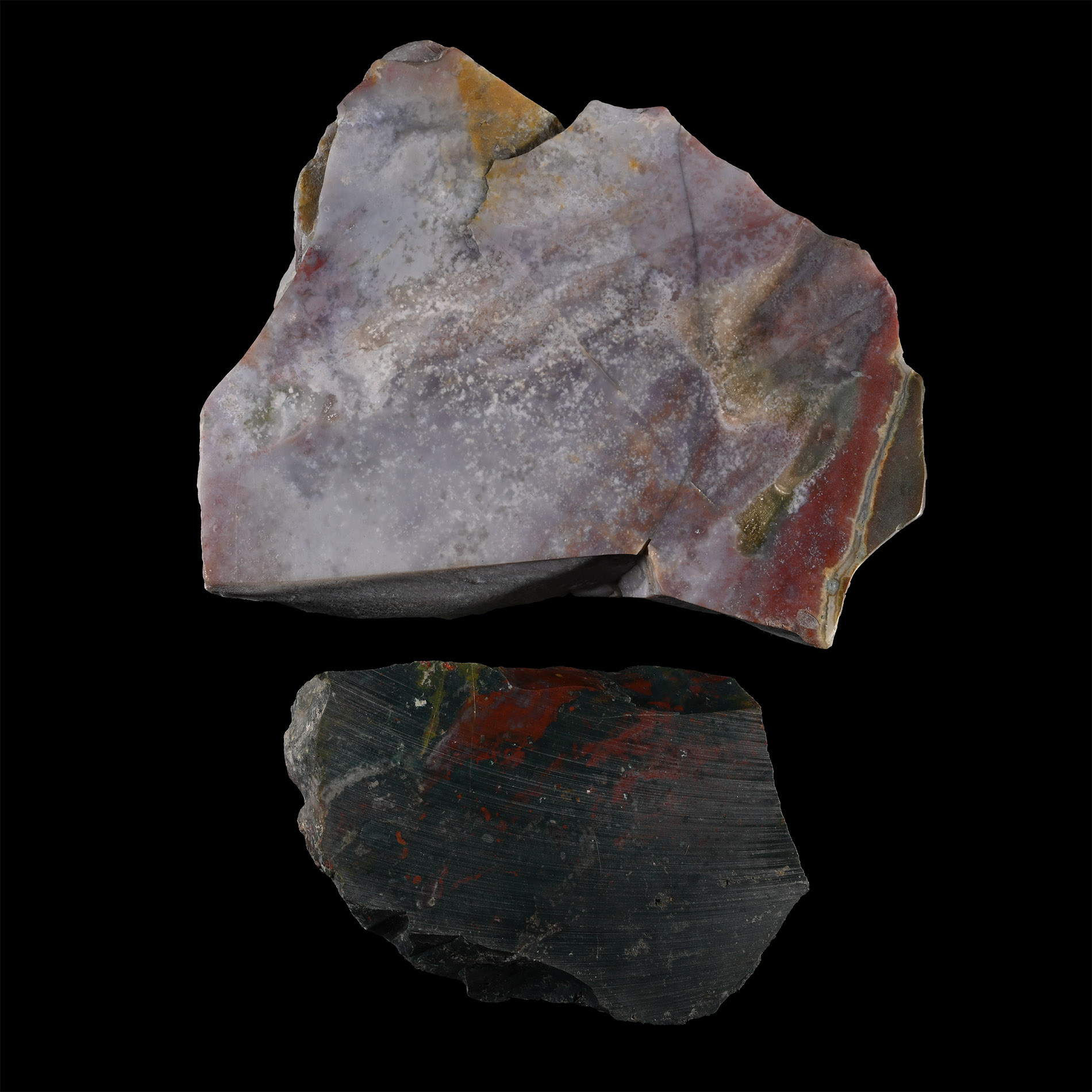 Cut and Polished Agate Display Section Group [2]