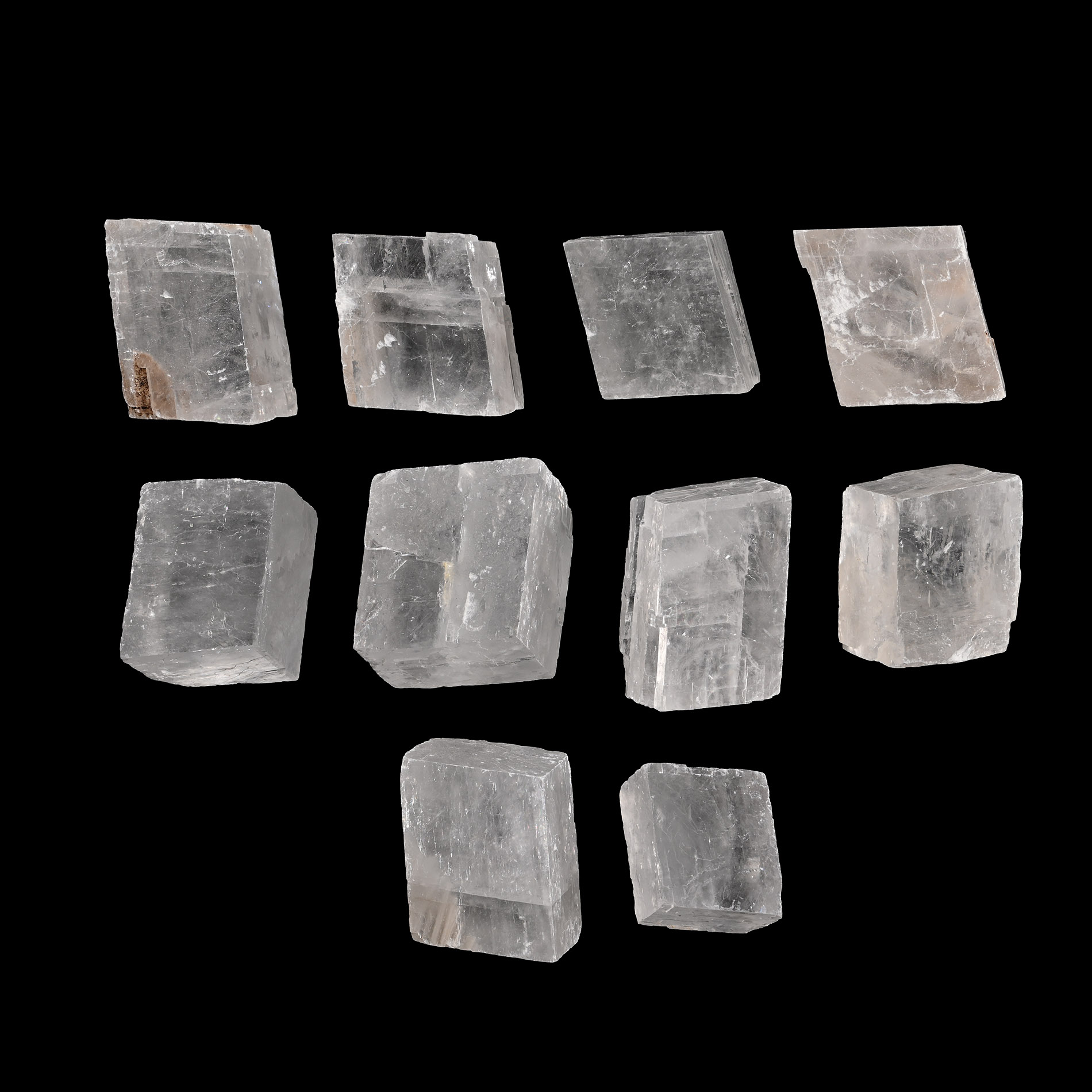Iceland Spar Large Mineral Specimen Group [10]