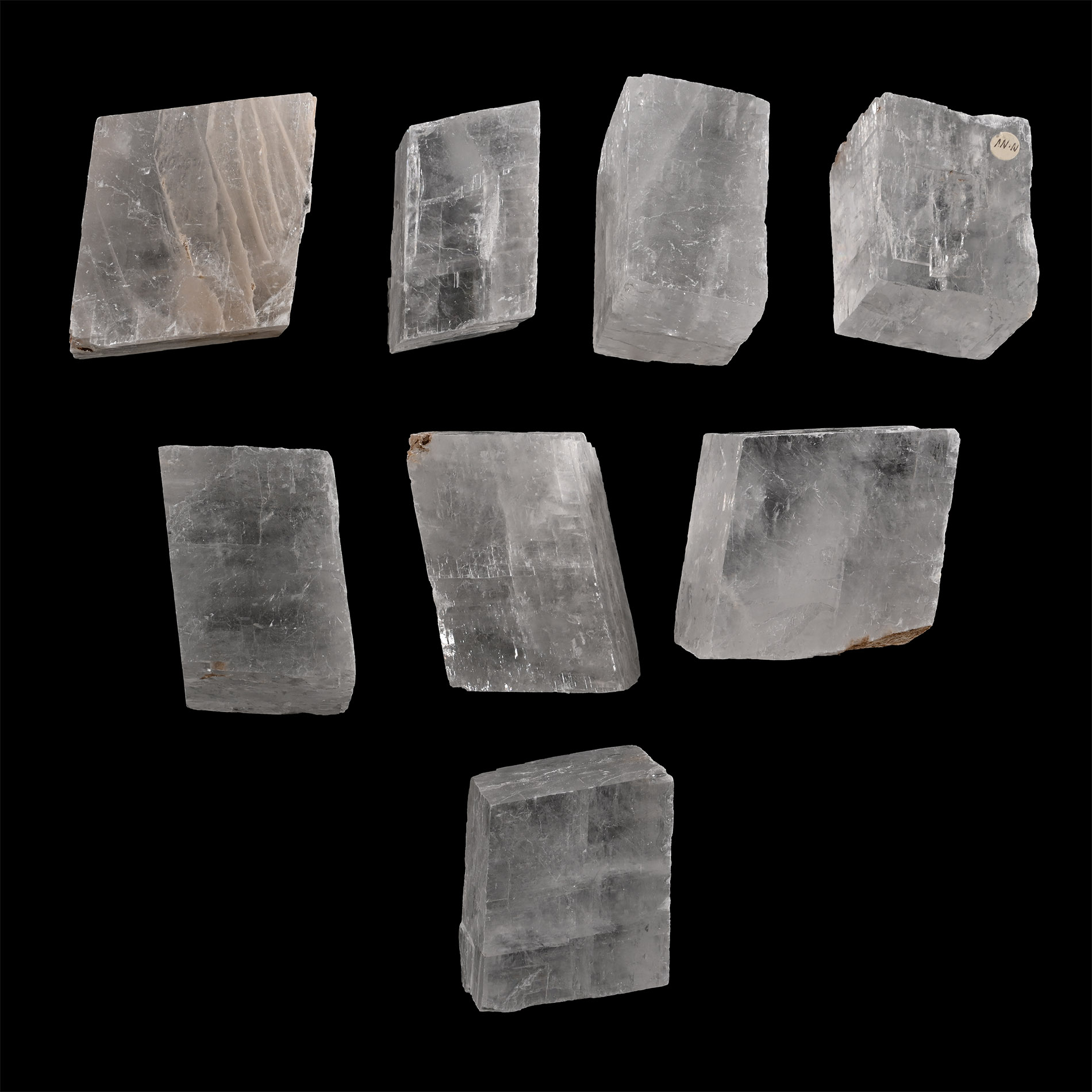 Large Iceland Spar Mineral Specimen Group [8]