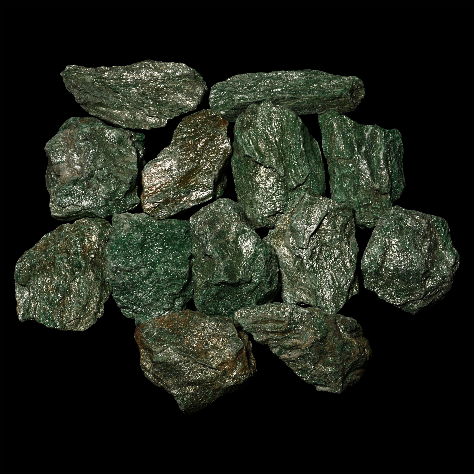 Very Large Green Fuchsite Mica Mineral Specimen Group [13]