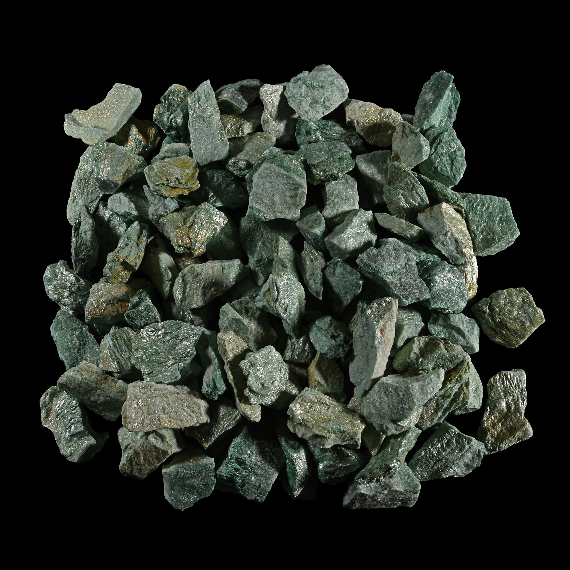 Green Fuchsite Mica Mineral Specimen Group [100]