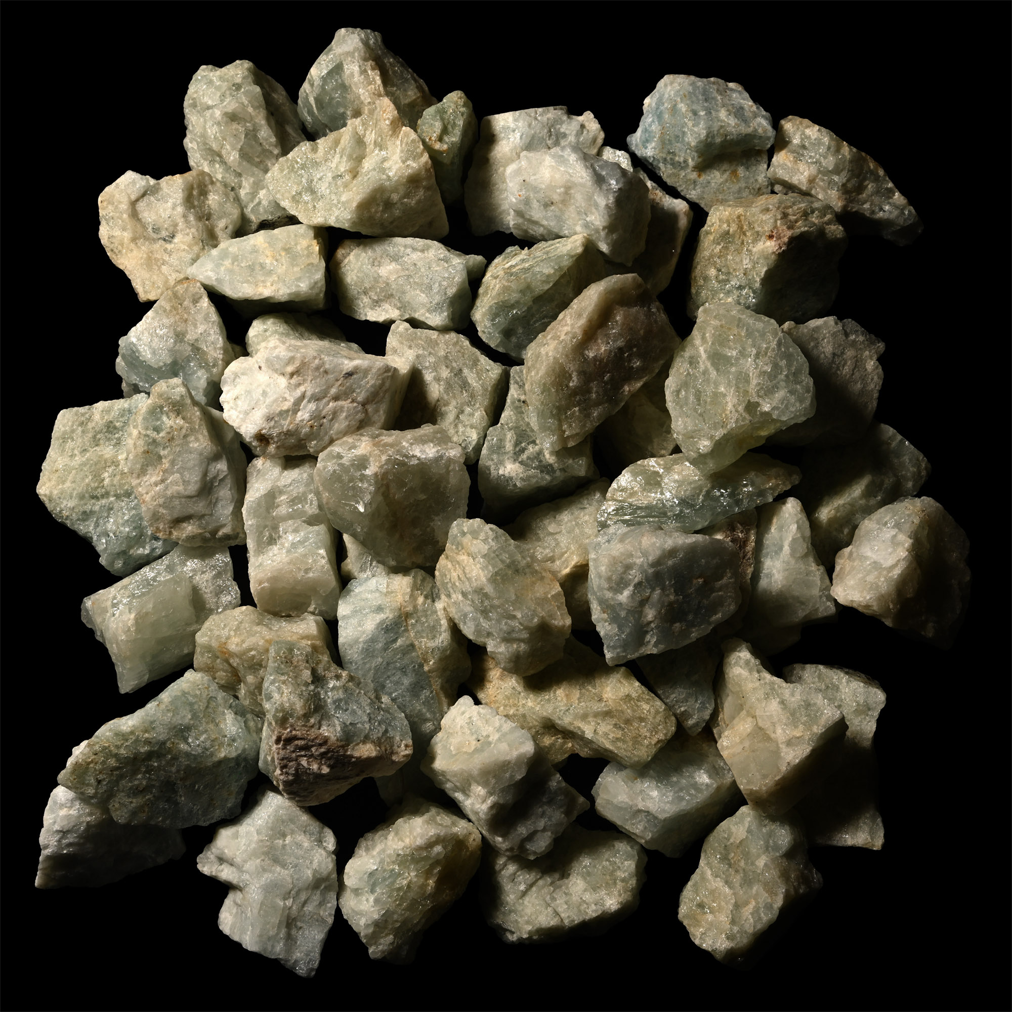 Green Calcite Mineral Specimen Group [50]