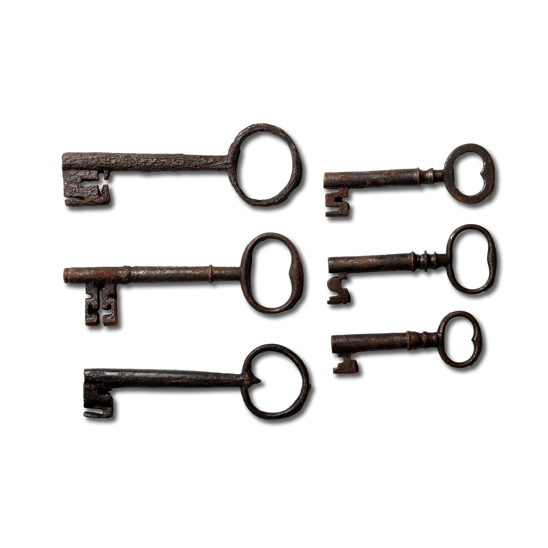 Post Medieval Iron Door Key Collection