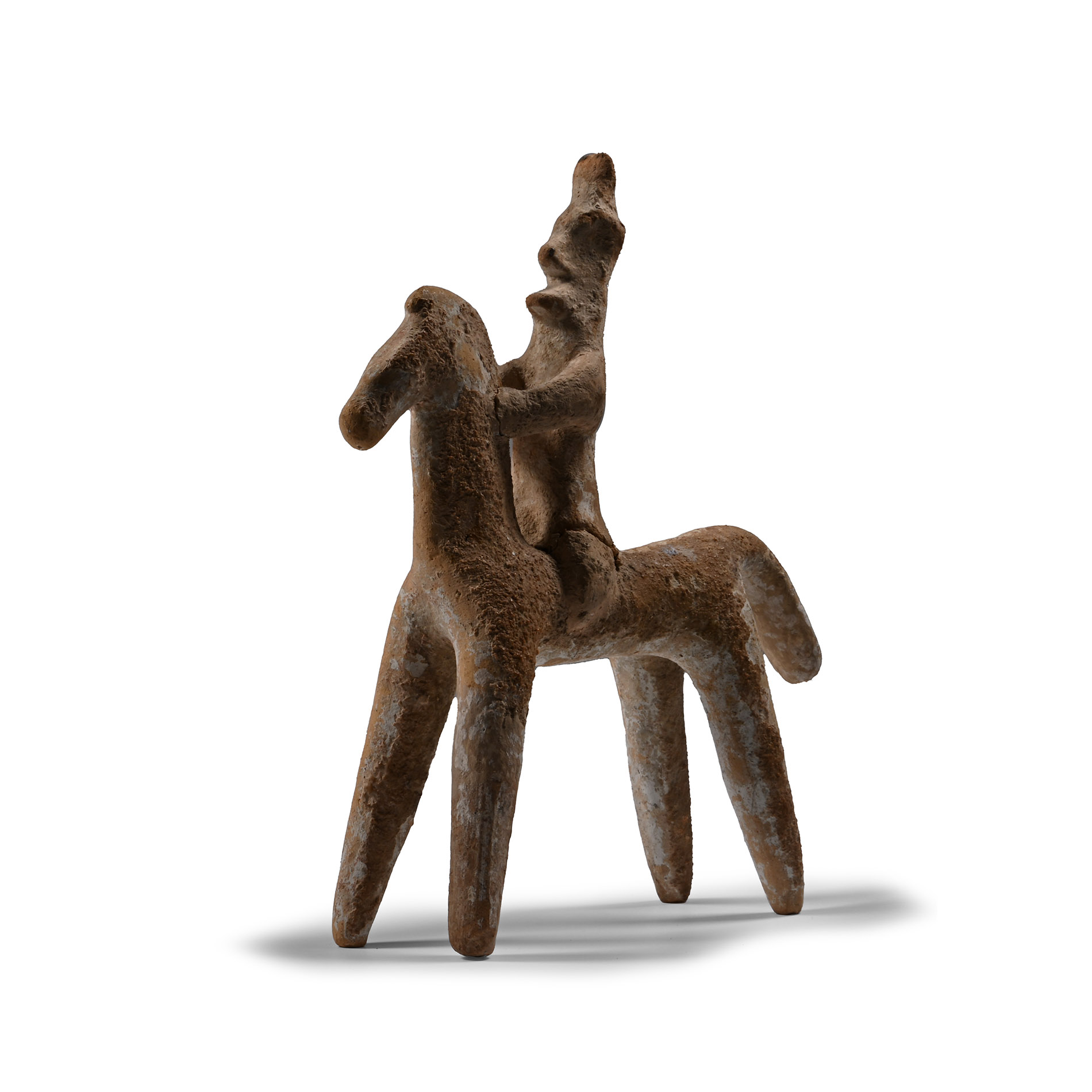 Cypriot Ceramic Horse and Rider