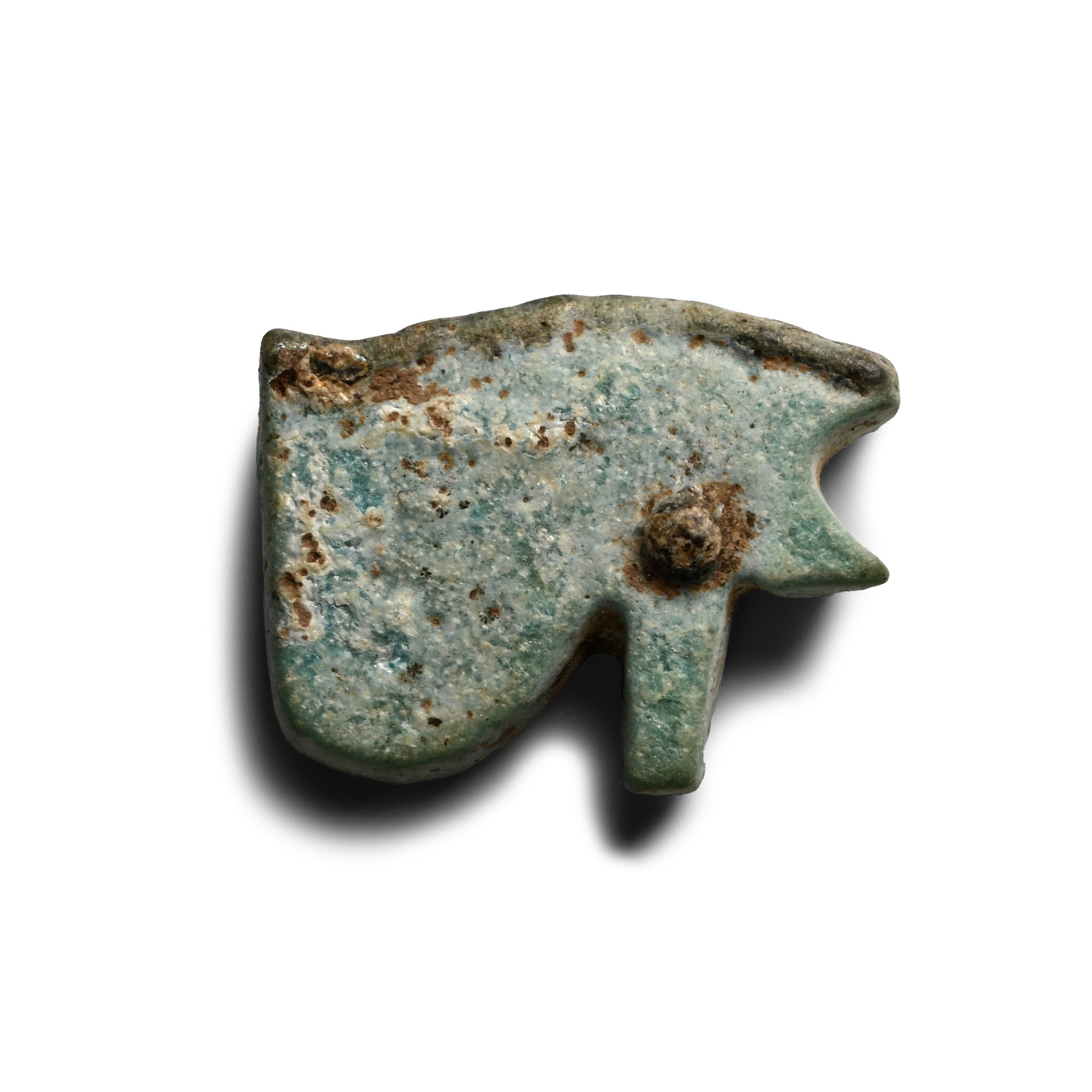Egyptian Glazed Faience Horus Eye Amulet