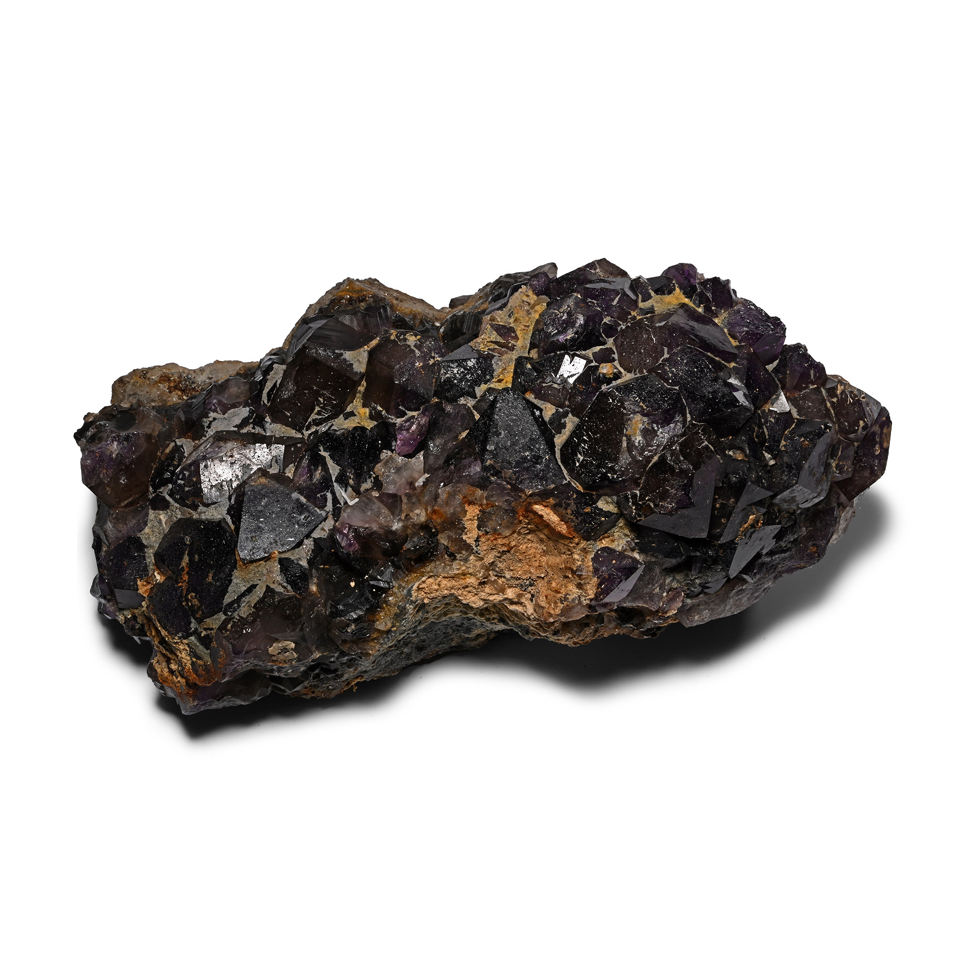 Very Large Deep Purple Amethyst Crystal Display Cluster