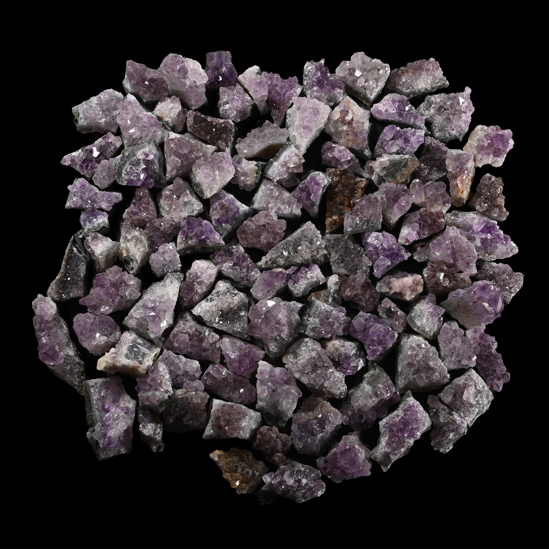 Amethyst Crystal Mineral Specimen Group [100]