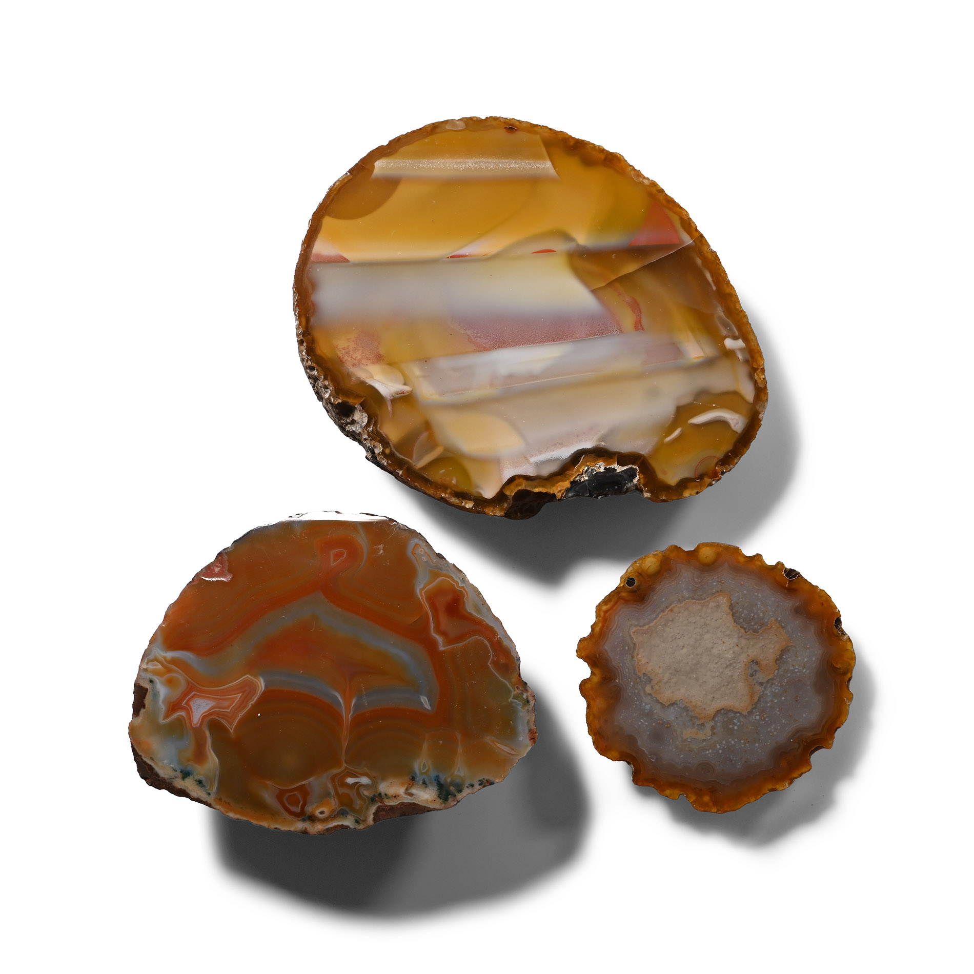 Large Cut and Polished Agate Geode End Collection [3]