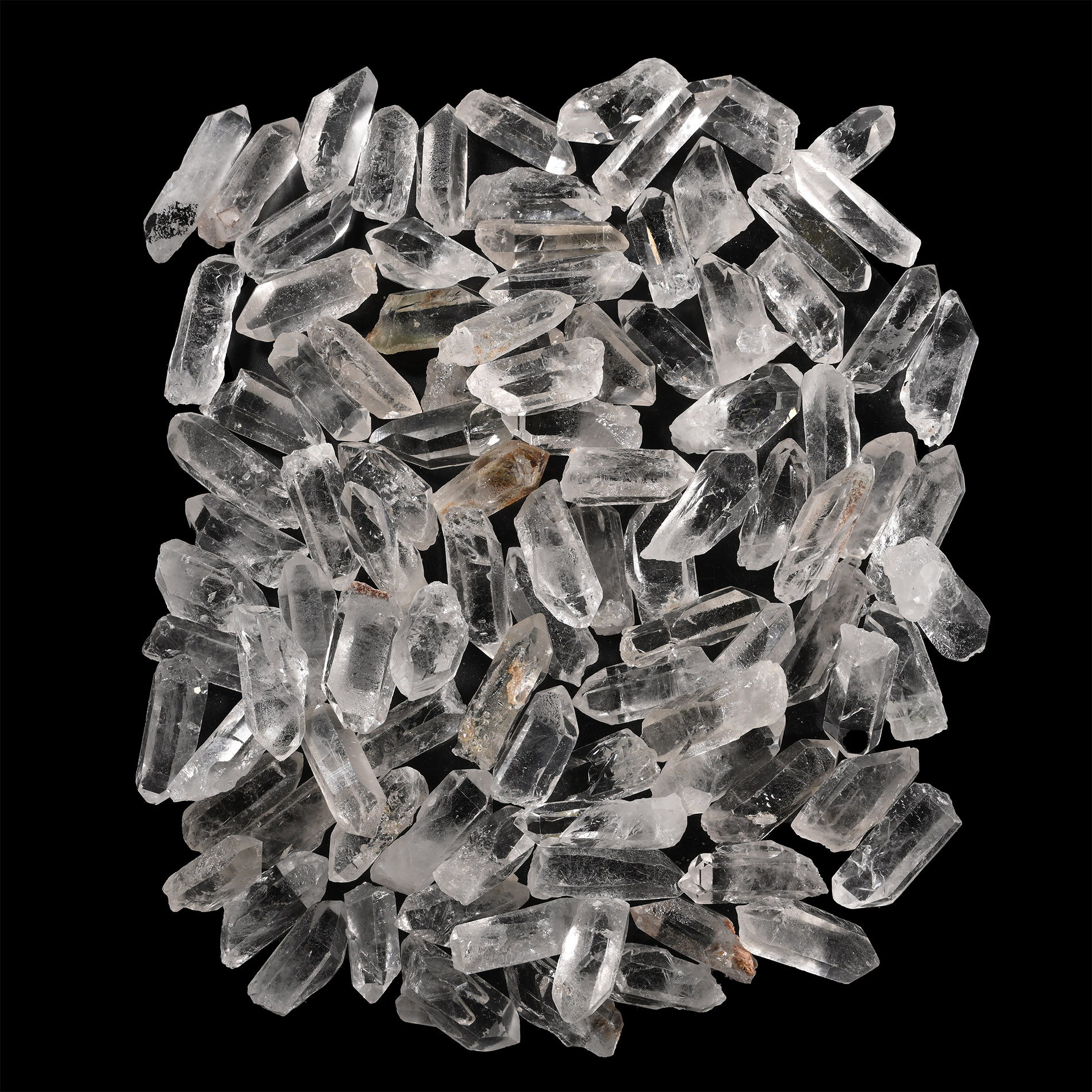 Clear Quartz Rock Crystal Point Group [100]