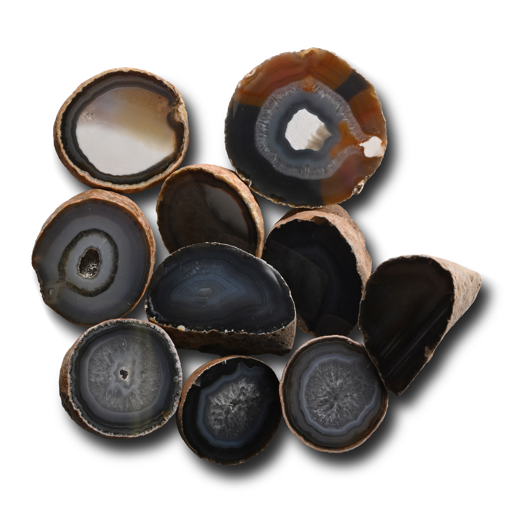Cut and Polished Agate Geode End Collection [10]