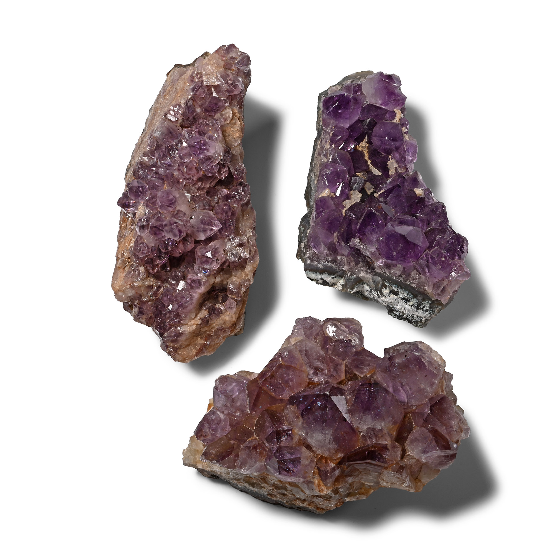 Large Amethyst Crystal Mineral Specimen Group [3]