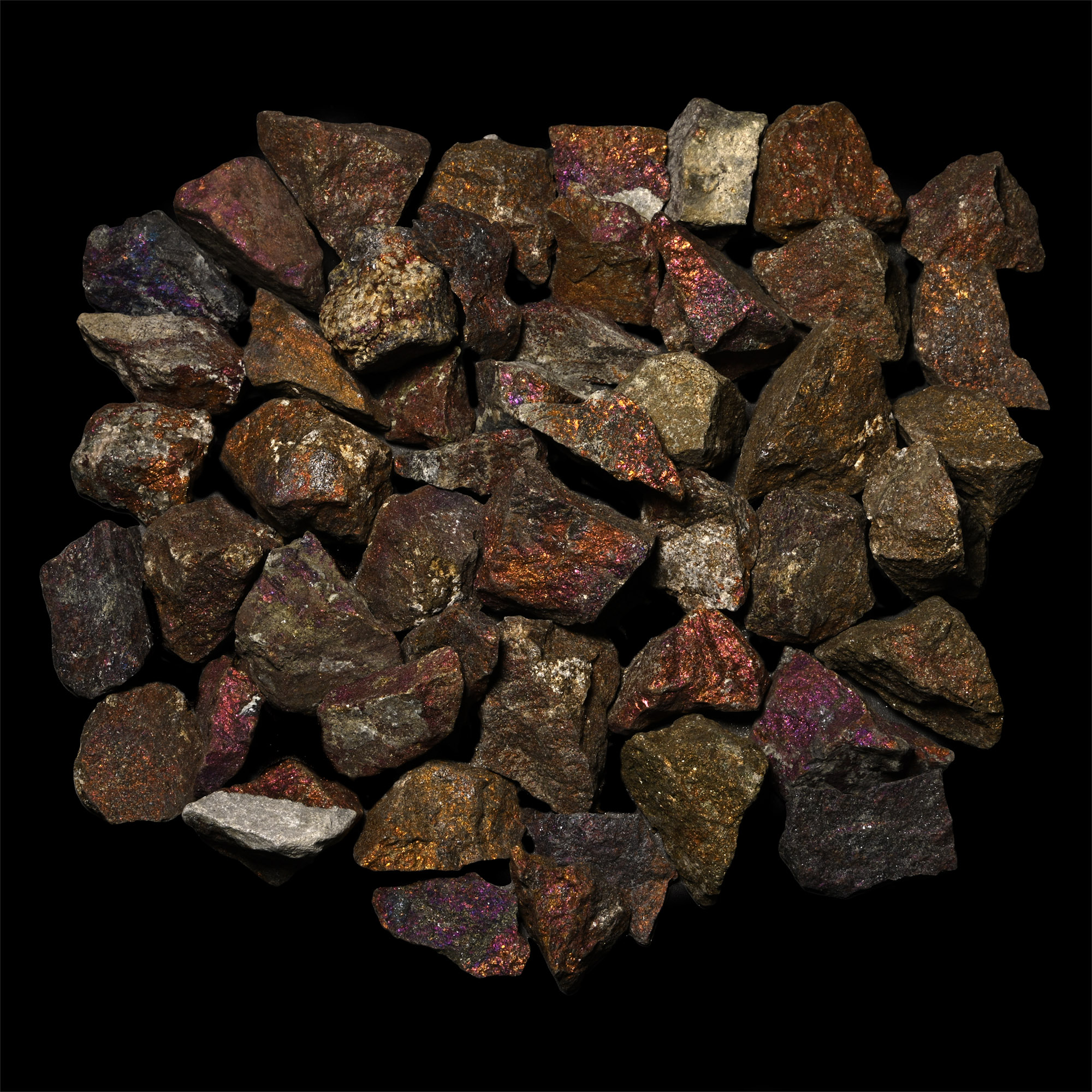 Chalcopyrite 'Peacock Ore' Mineral Specimen Group [50]