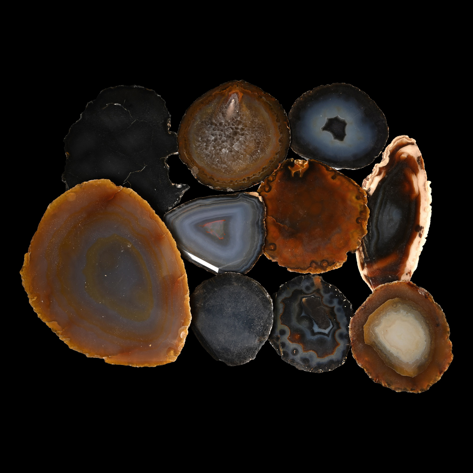 Cut and Polished Agate Geode End Collection [10]