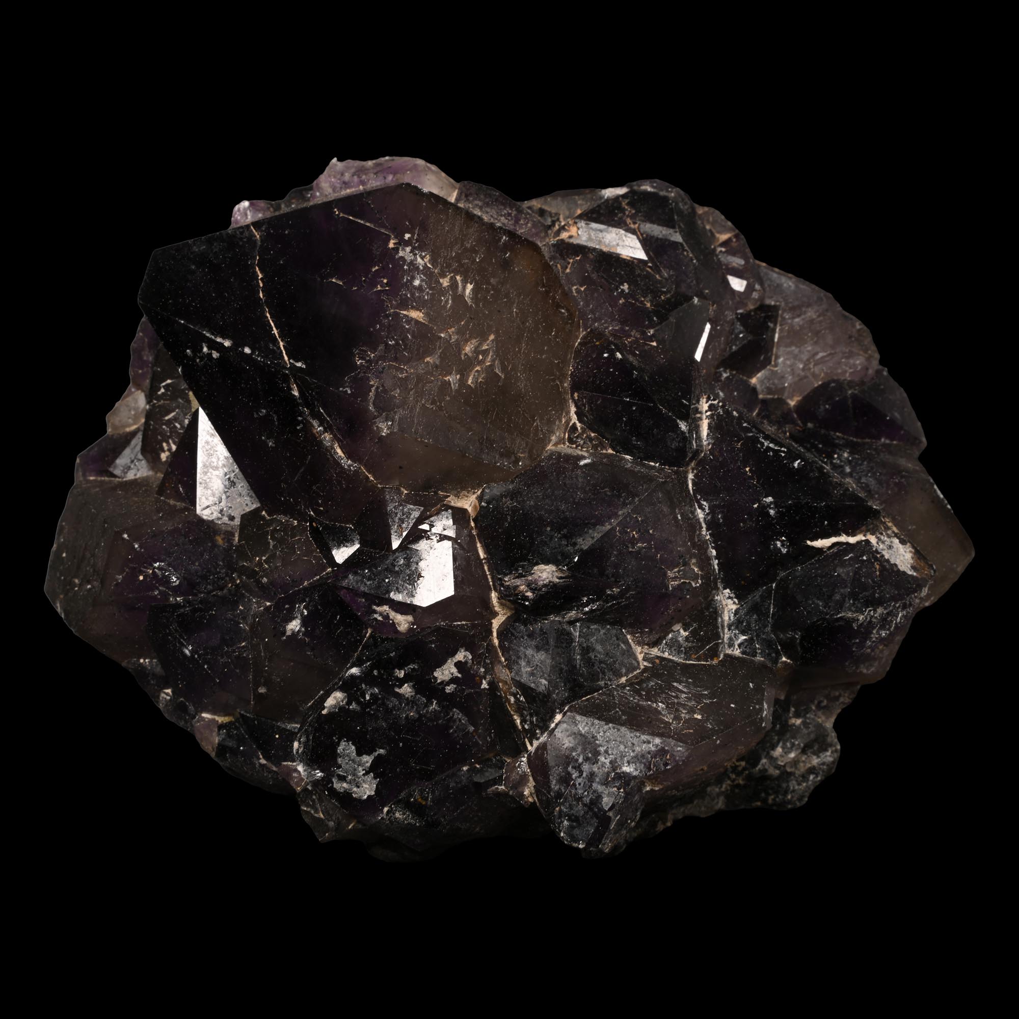 Large Deep Purple Amethyst Crystal Cluster Display Specimen