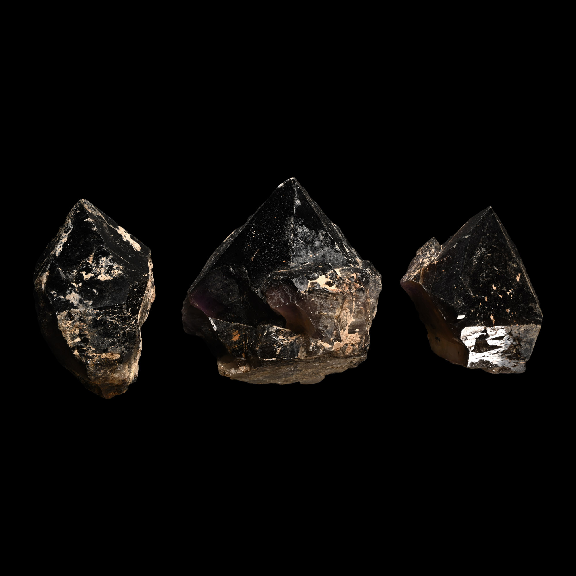 Massive Dark Purple Amethyst Crystal Point Collection [3]
