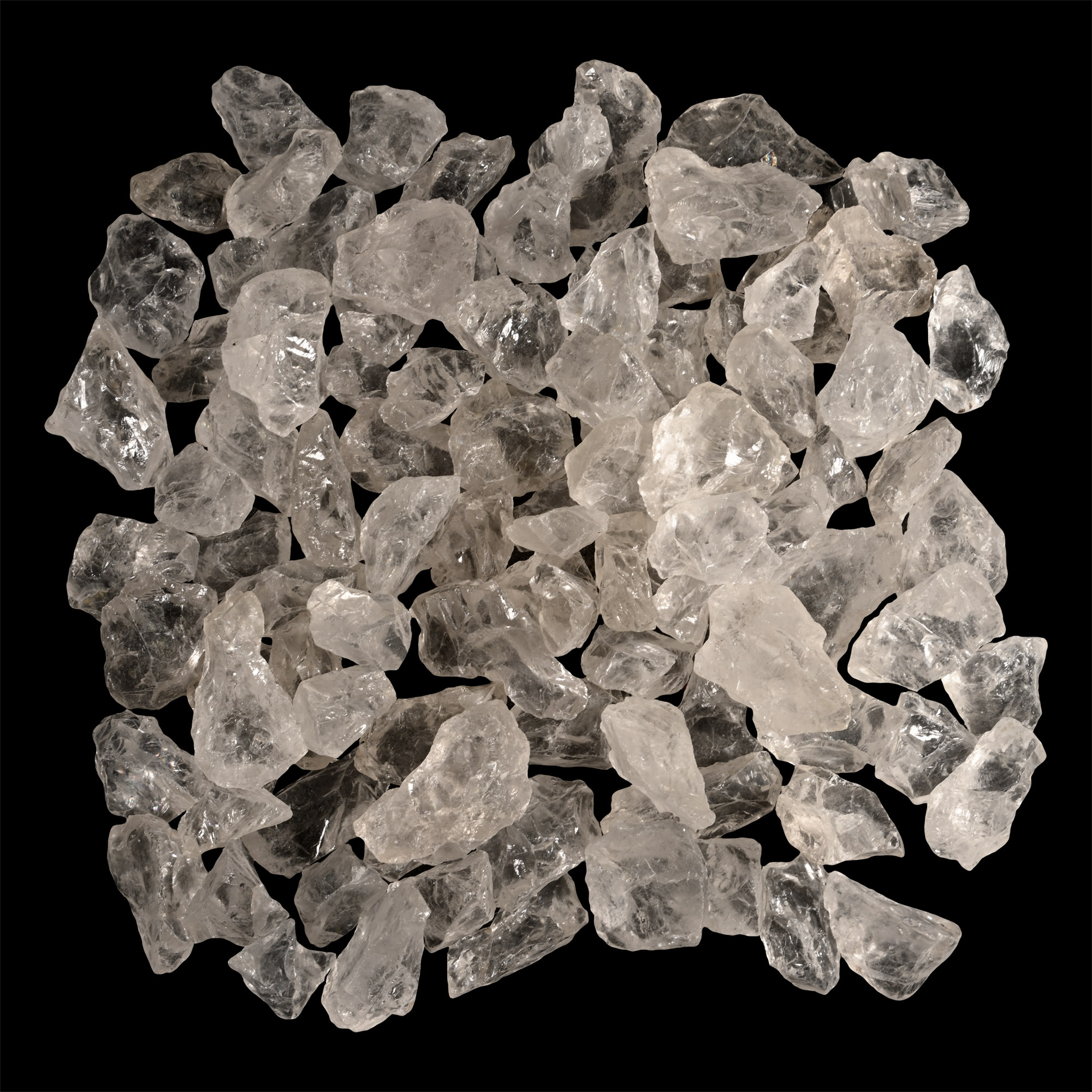 Rock Crystal Quartz Chunk Group [100]