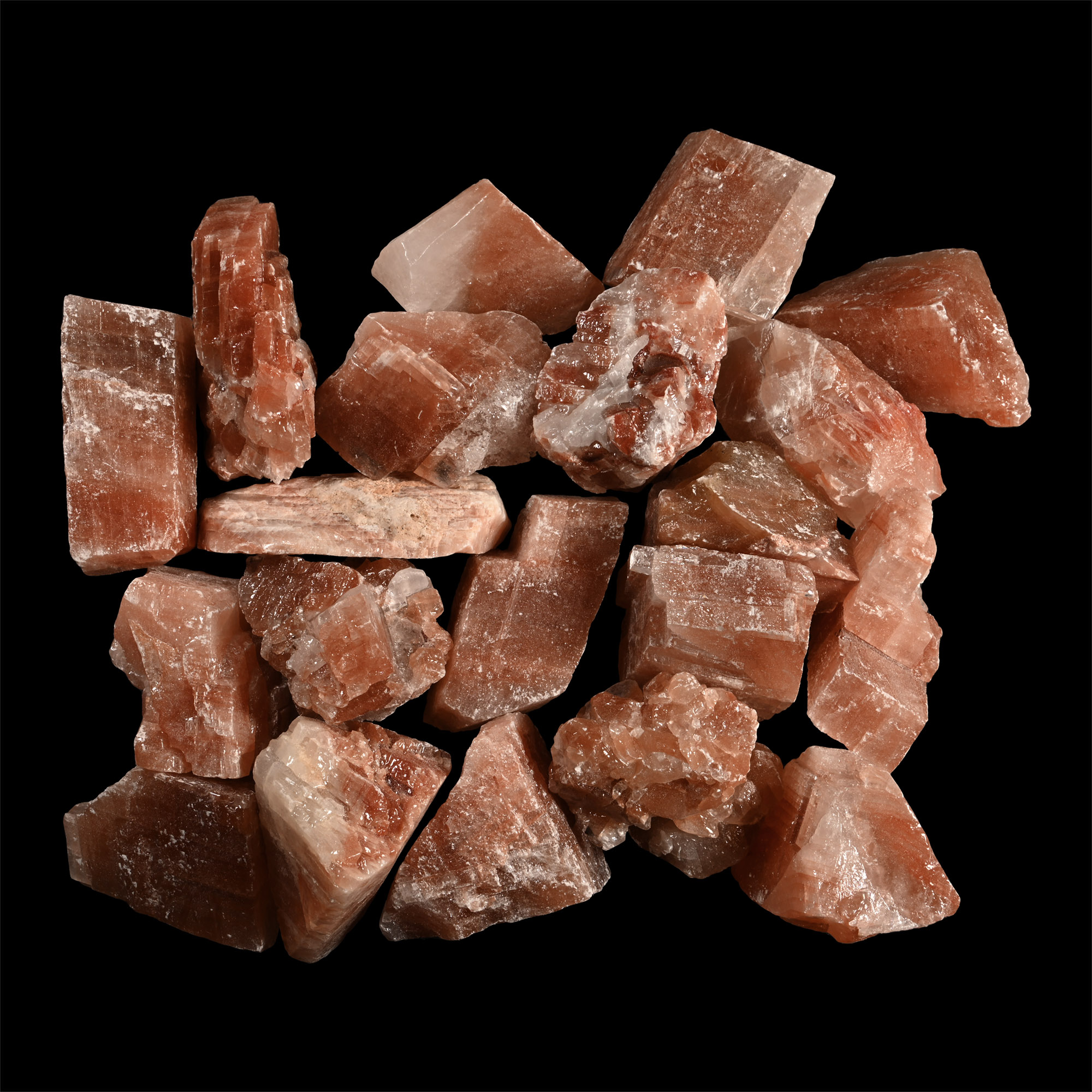 Large Brown Calcite Mineral Display Specimen Group [20]