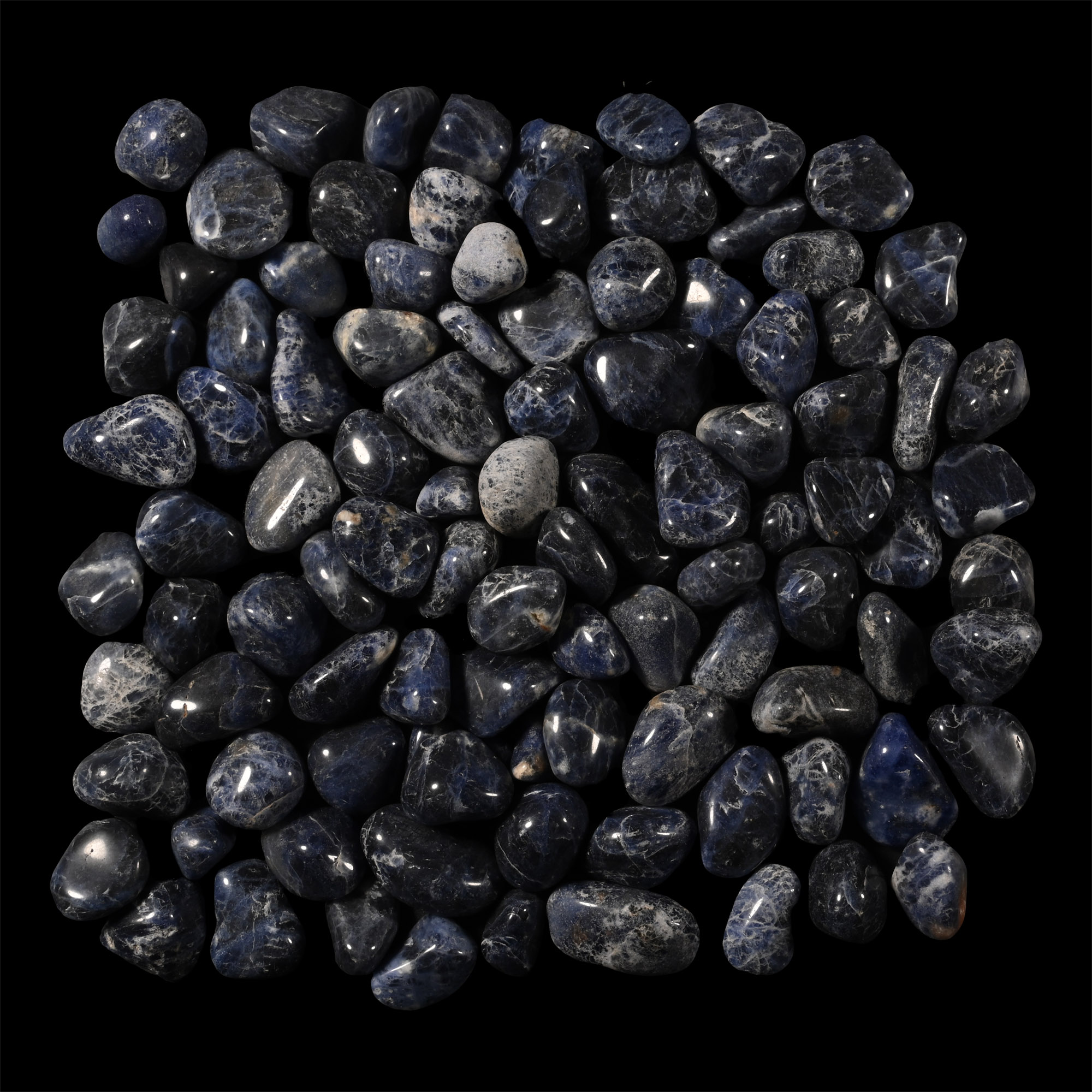 Polished Sodalite Mineral Specimen Group [100]