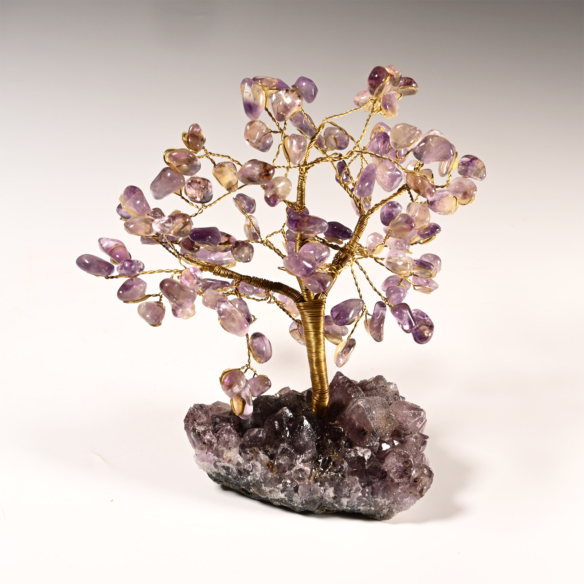 Amethyst Crystal Tree on Amethyst Crystal Geode Section