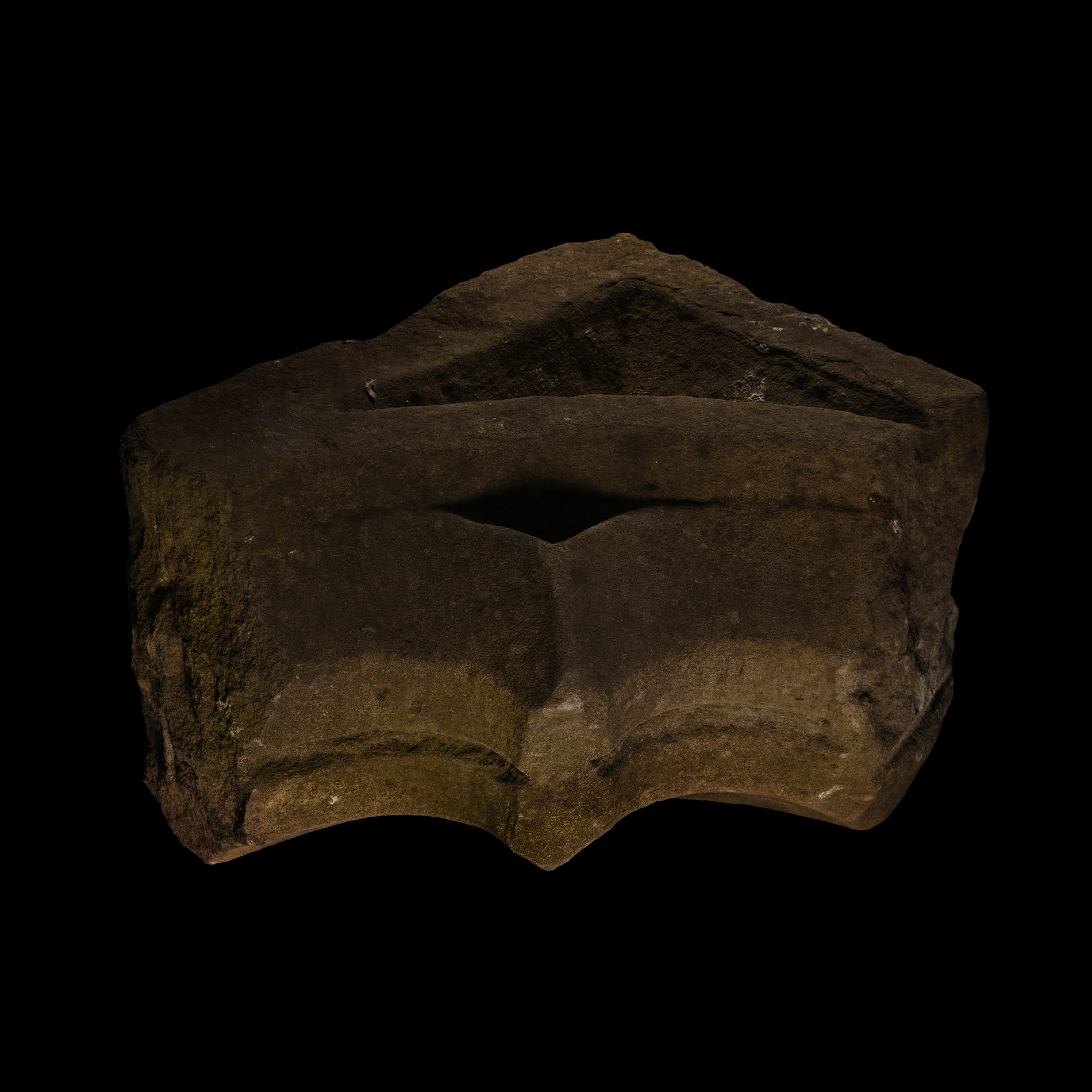 Monumental Medieval Limestone Window Arch Corner