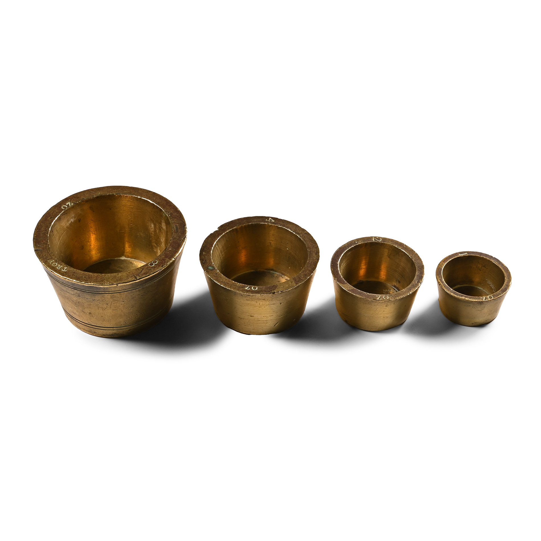 Georgian Brass Cup Weight Group