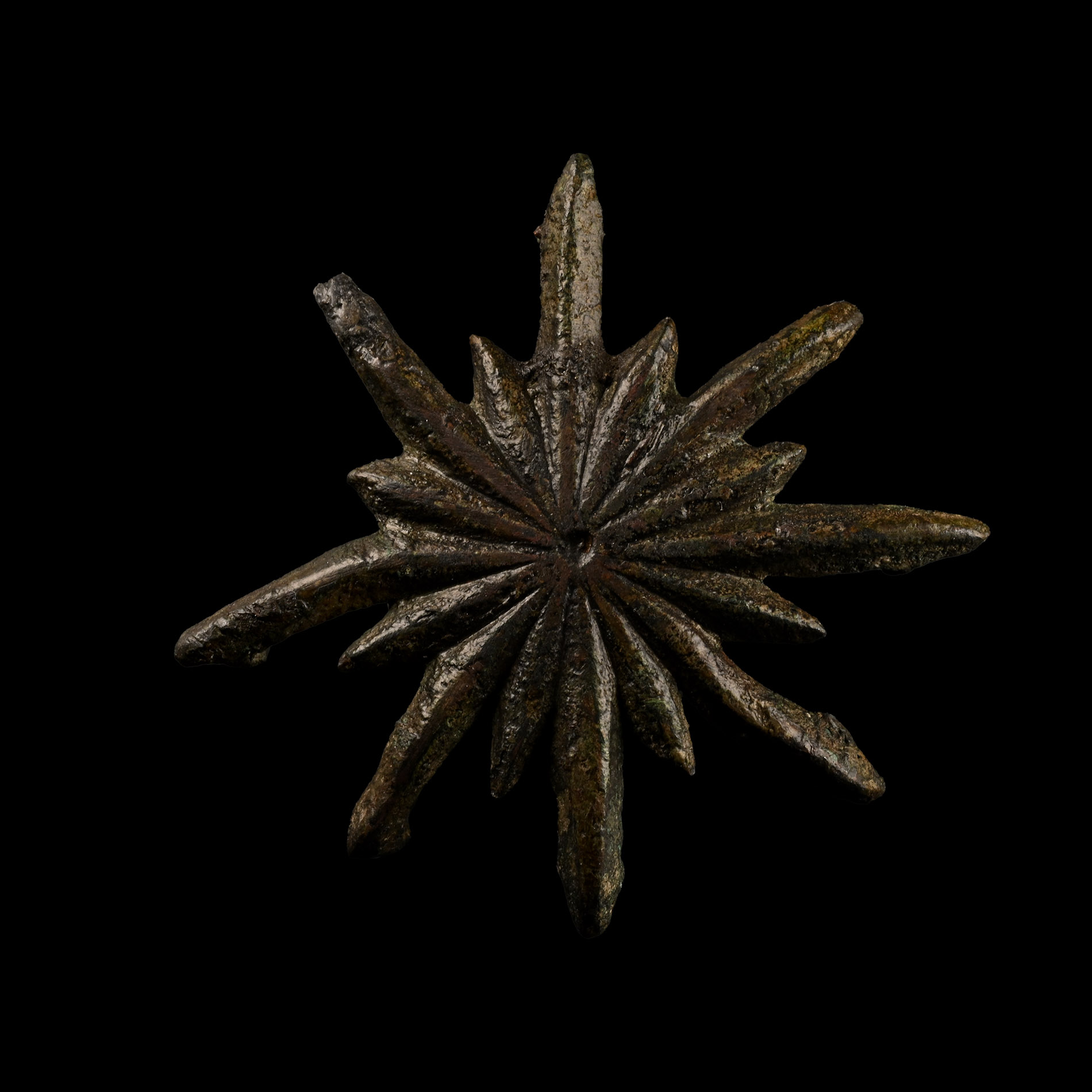 Medieval Bronze Yorkist Sun Horse Harness Mount