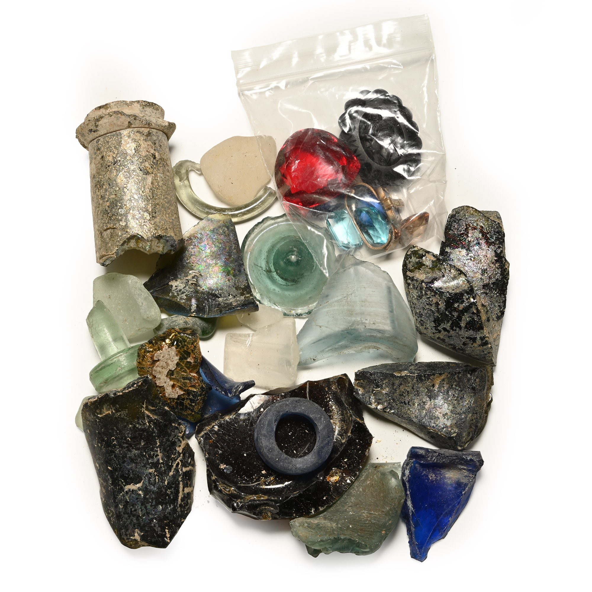 Tudor and Later Glass Fragments