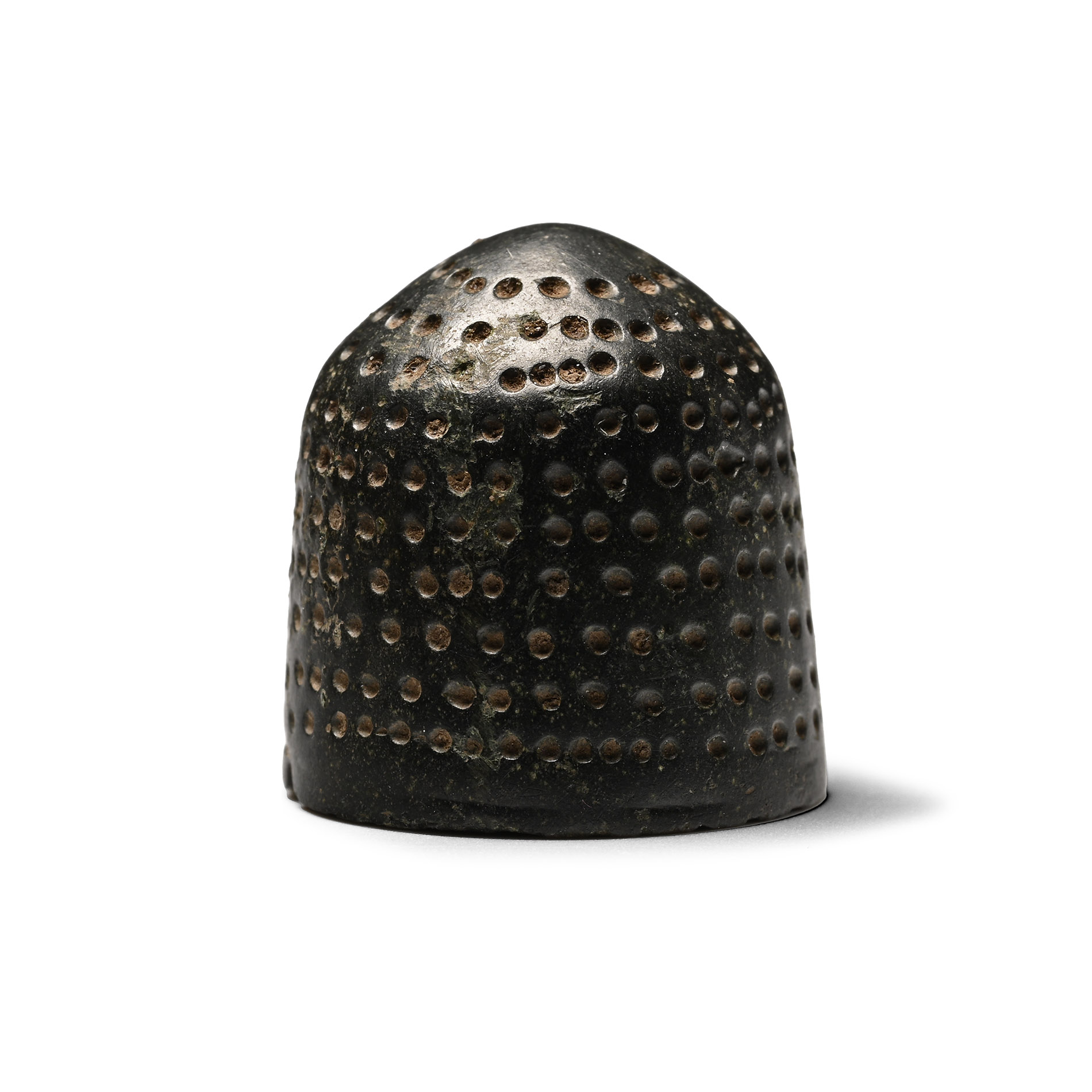 Medieval Bronze Beehive Thimble