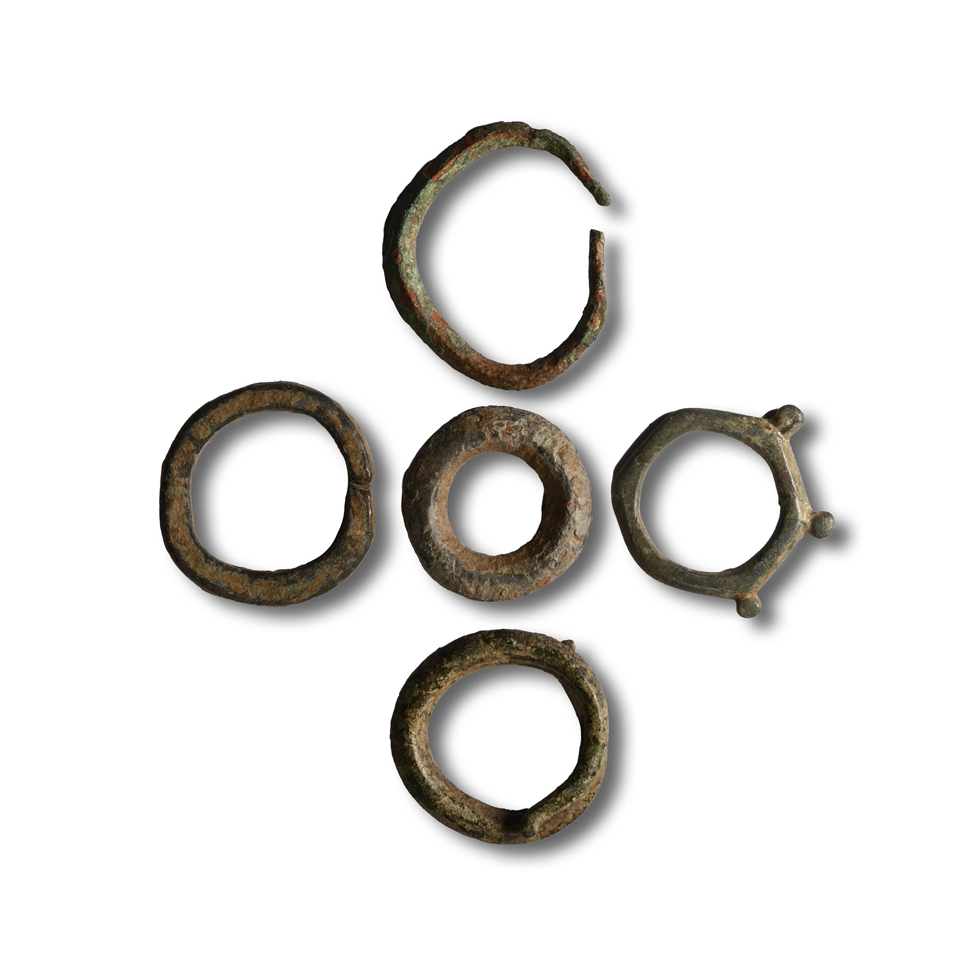 Iron Age Celtic Bronze Proto-Ring Money Collection