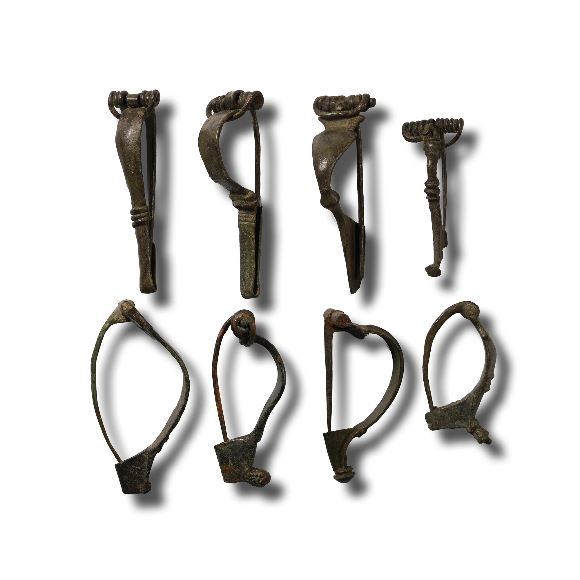 Roman Bronze Bow Brooch Collection