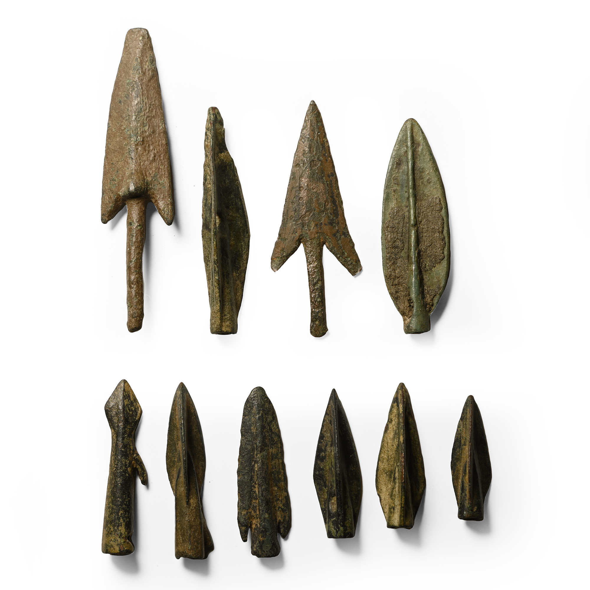 Large Greek Period Bronze Arrowhead Collection