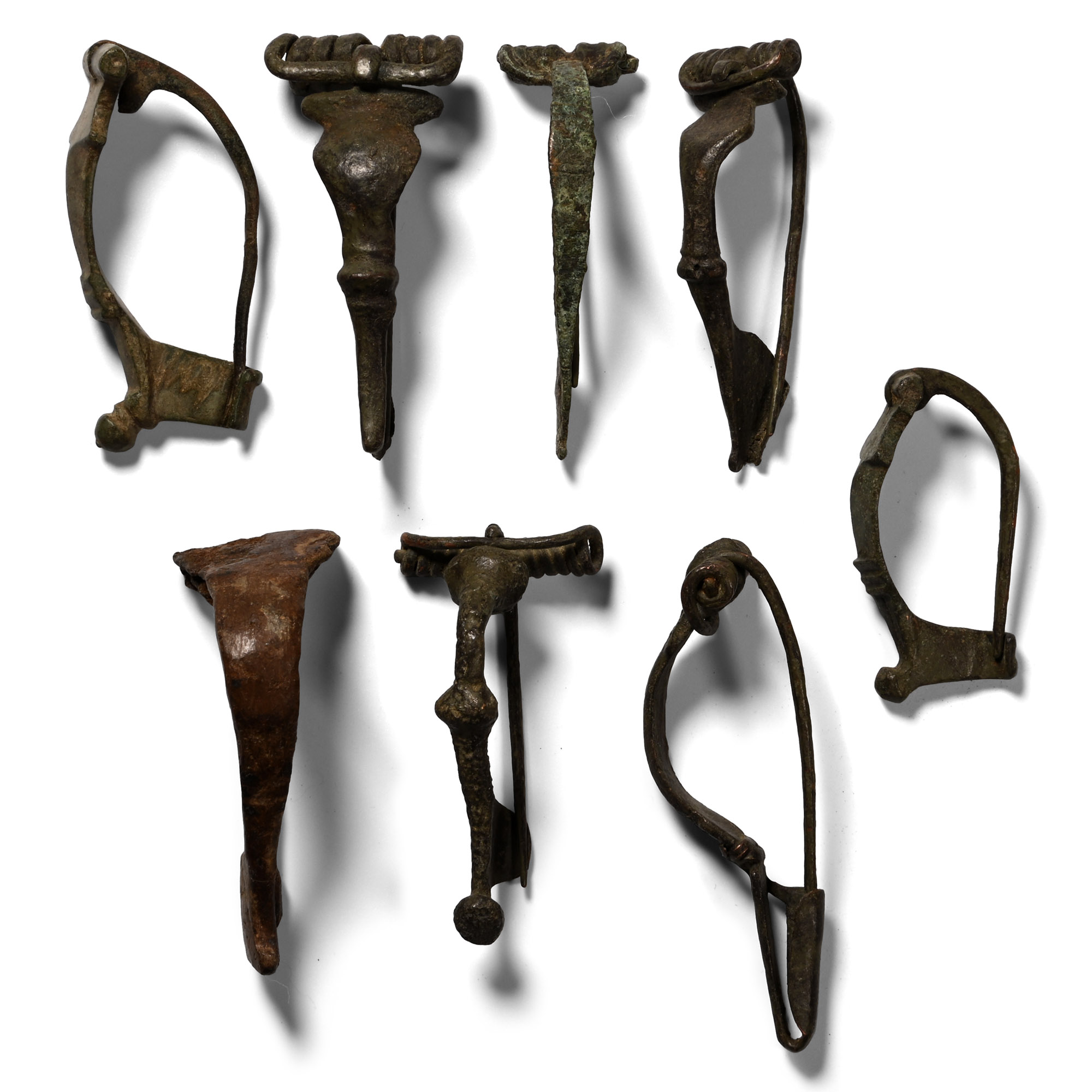Roman Bronze Bow Brooch Collection