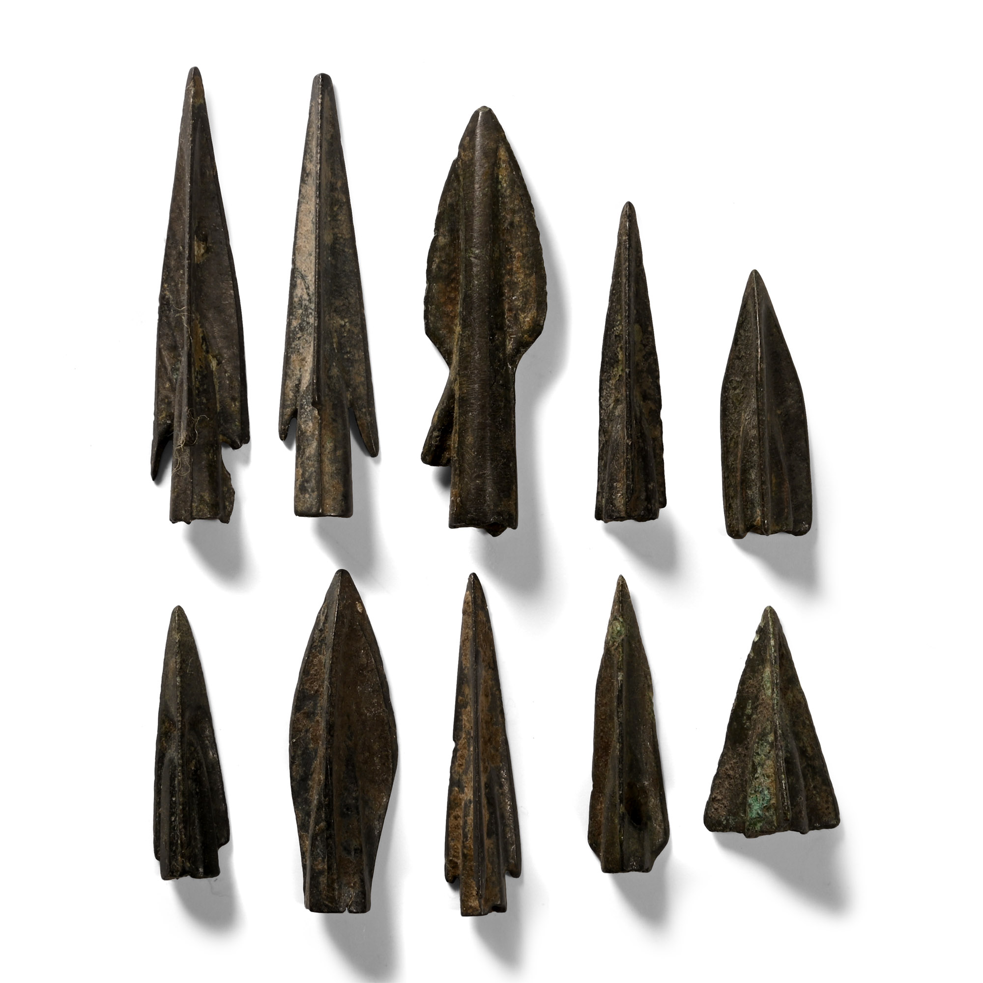 Greek Period High Quality Bronze Arrowhead Collection