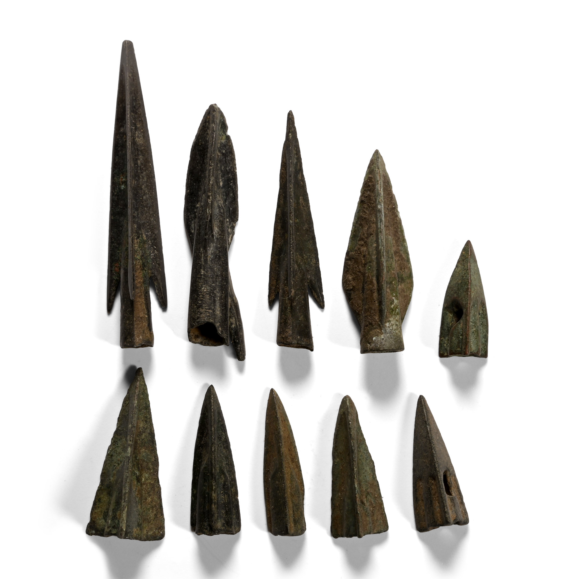 Greek Period High Quality Bronze Arrowhead Collection