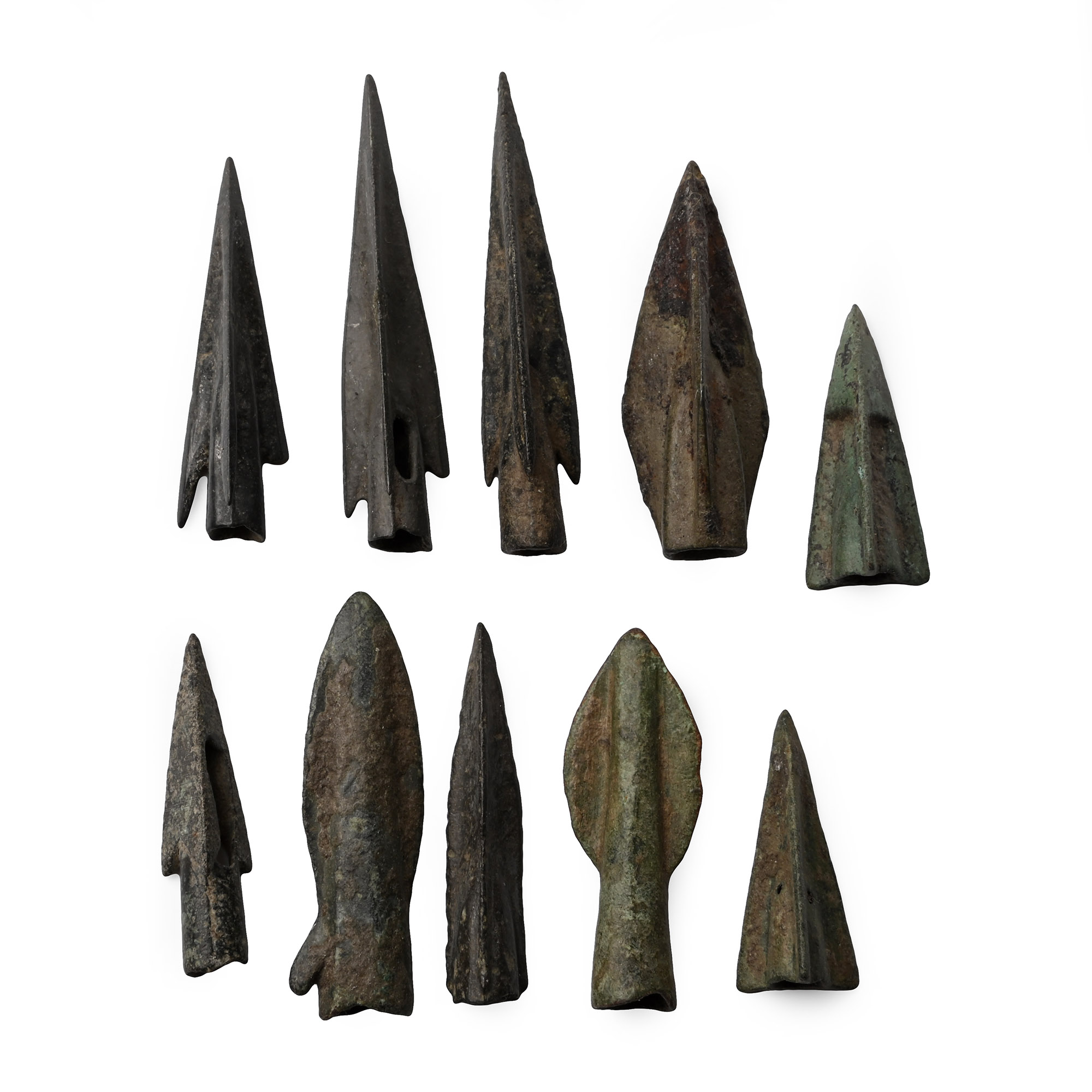 Greek Period High Quality Bronze Arrowhead Collection