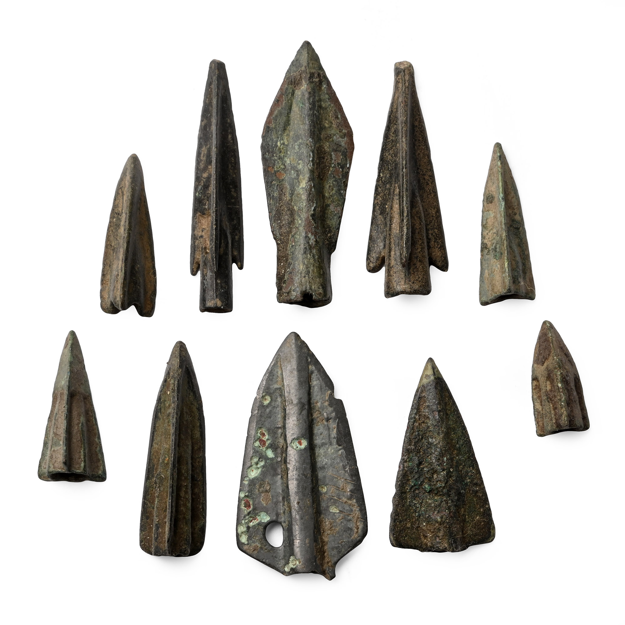 Greek Period High Quality Bronze Arrowhead Collection