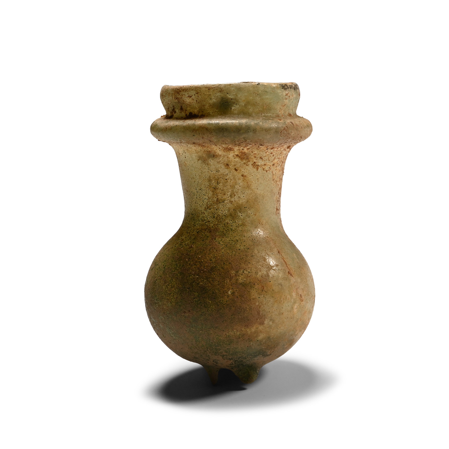 Roman Green Glass Vessel