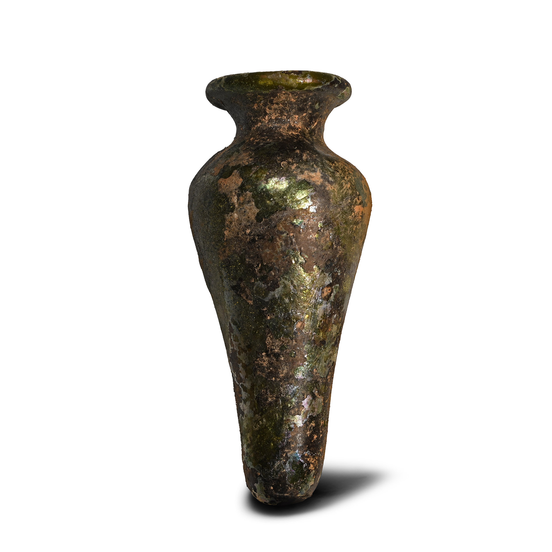 Roman Conical Green Glass Vessel