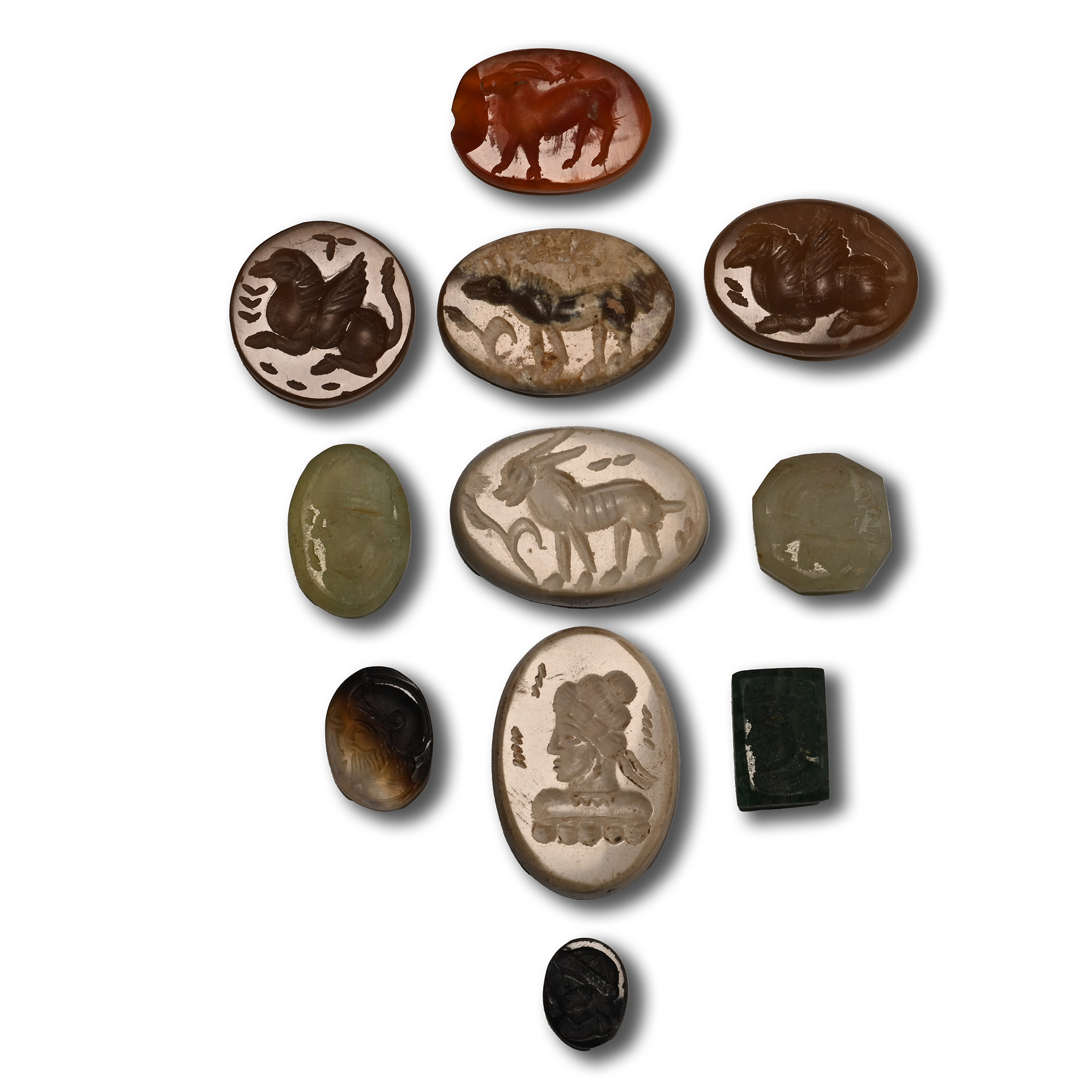 Roman and Sasanian Style Gemstone Group