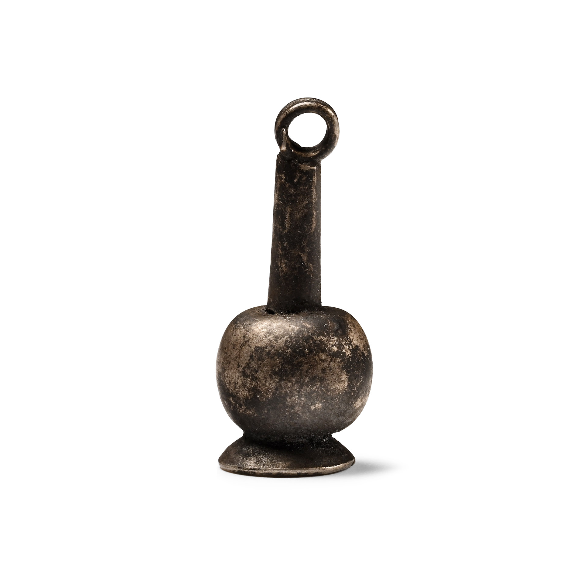 Egyptian Silver Poppy Amulet