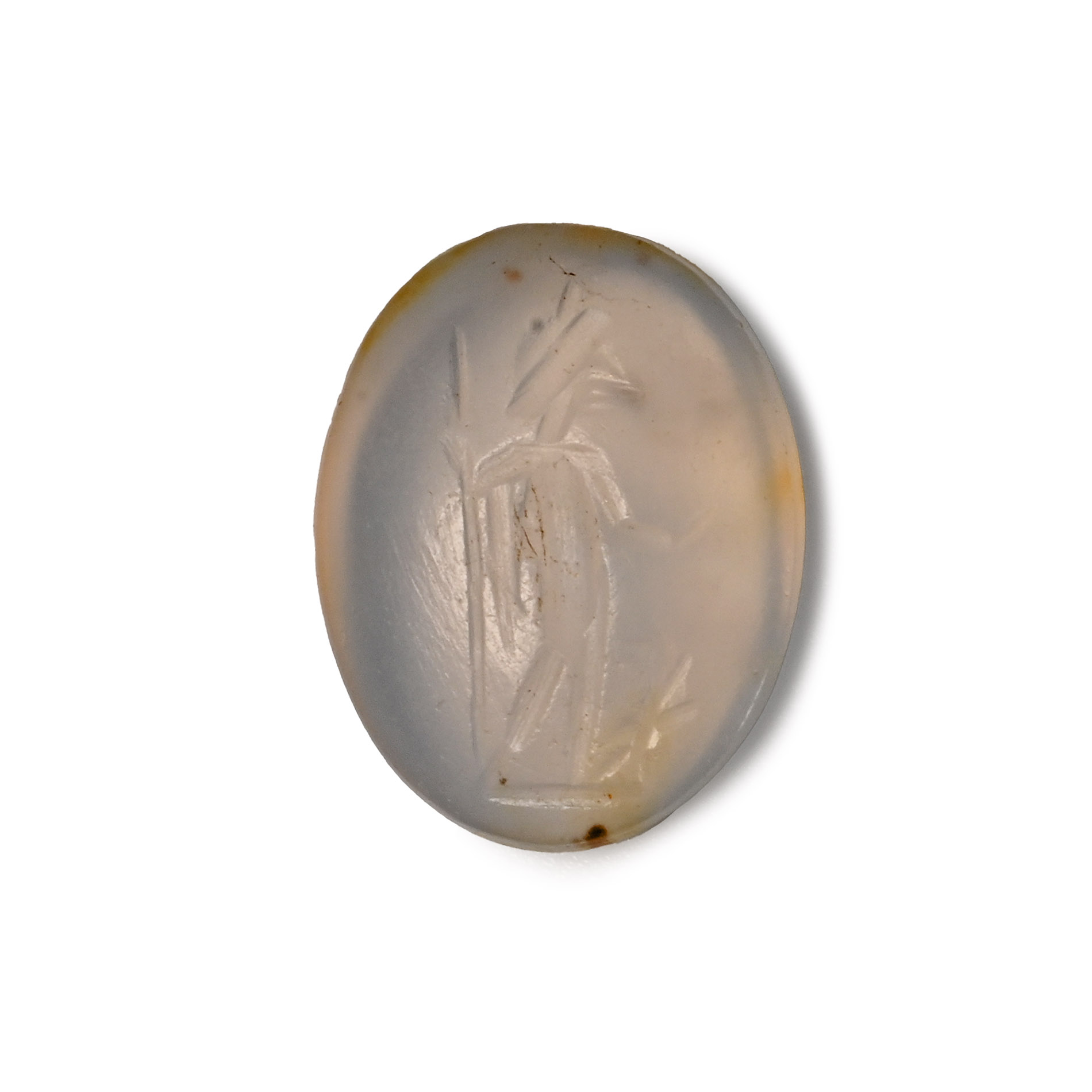 Roman Chalcedony Gemstone with Jupiter