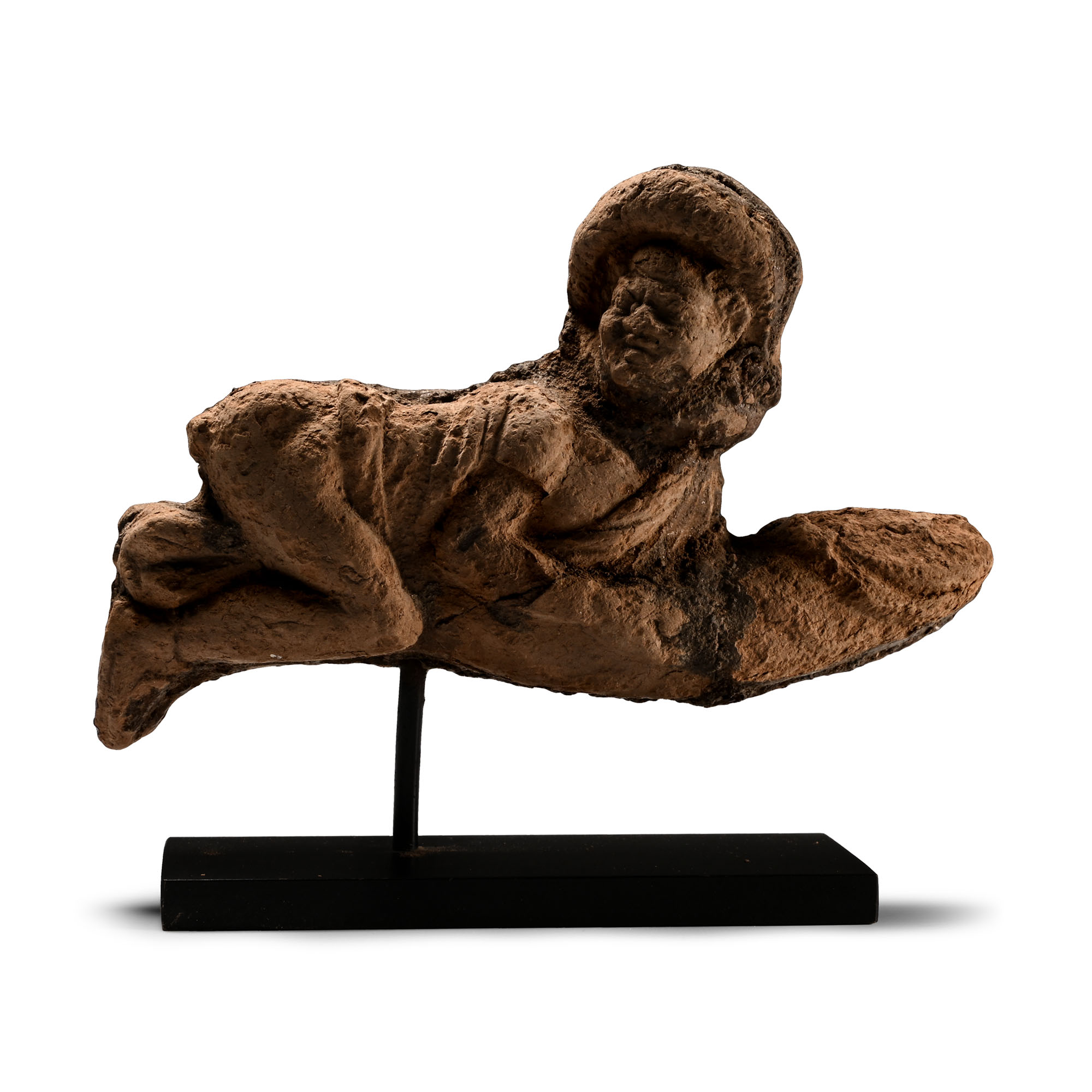 Romano-Egyptian Terracotta Figurine of a Slave with Enormous Phallus