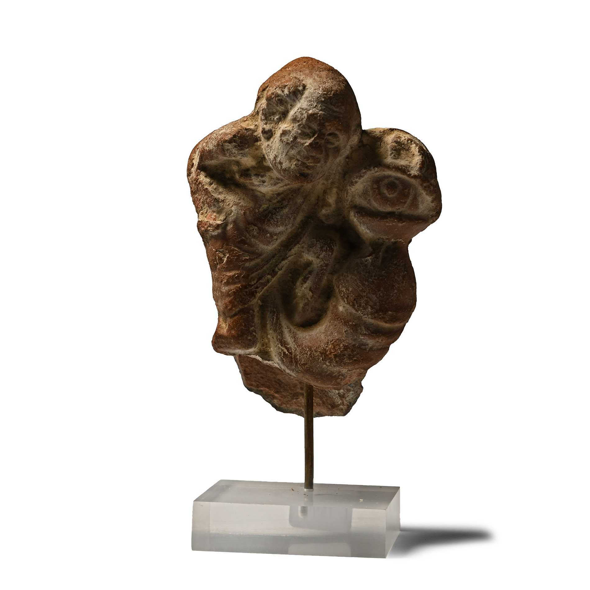 Romano-Egyptian Terracotta Figurine with Large Phallus and Apotropaic Eye