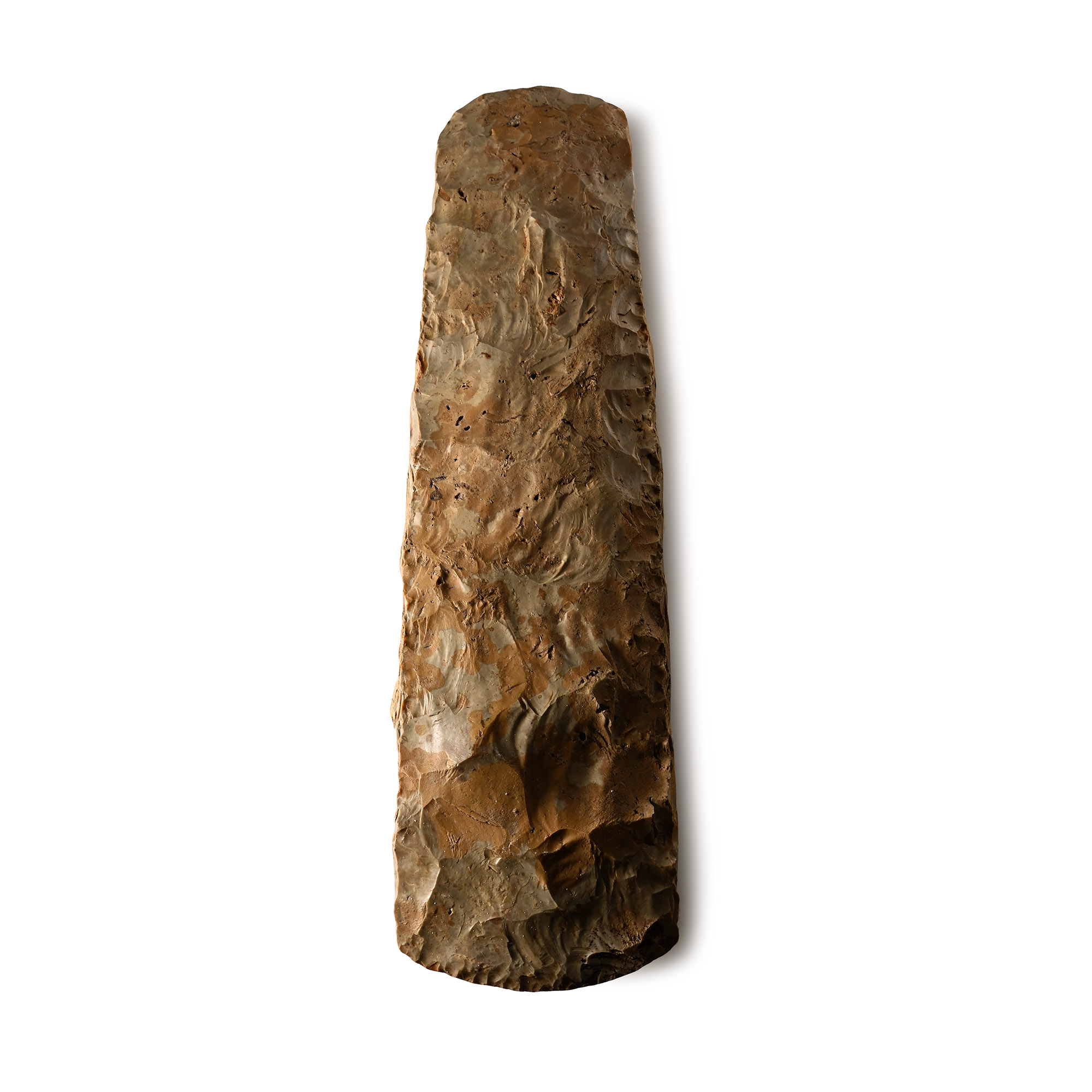 Massive Stone Age Thin-Butted Knapped Axe Head