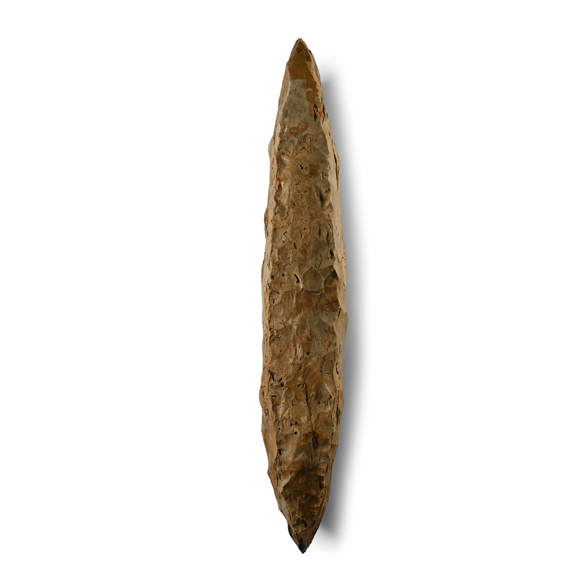 Massive Stone Age Thin-Butted Knapped Axe Head