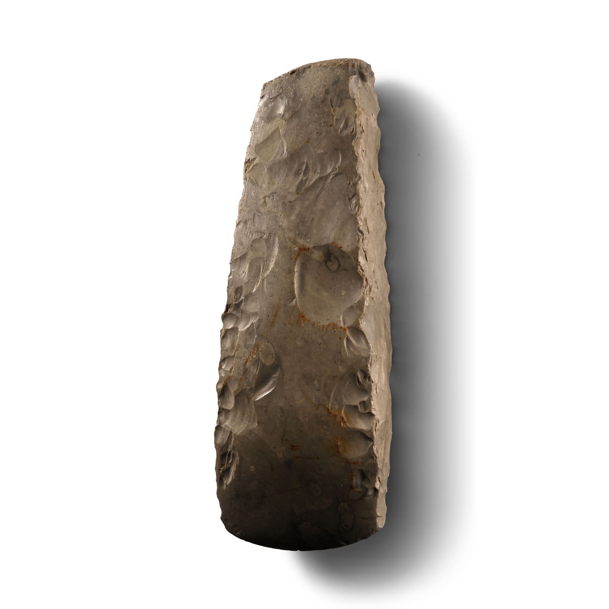 Stone Age Thick-Butted Knapped Axe Head