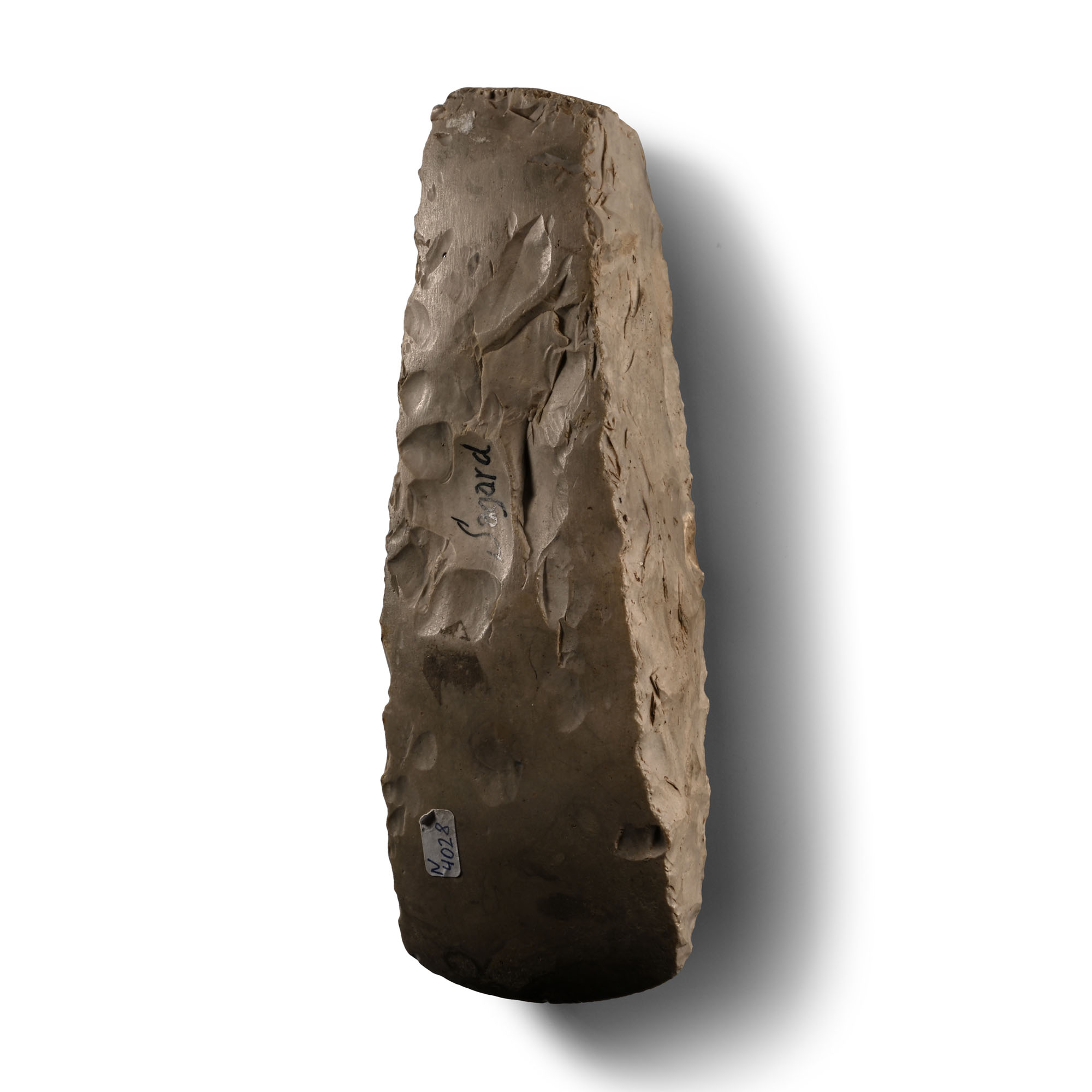 Stone Age Thick-Butted Knapped Axe Head