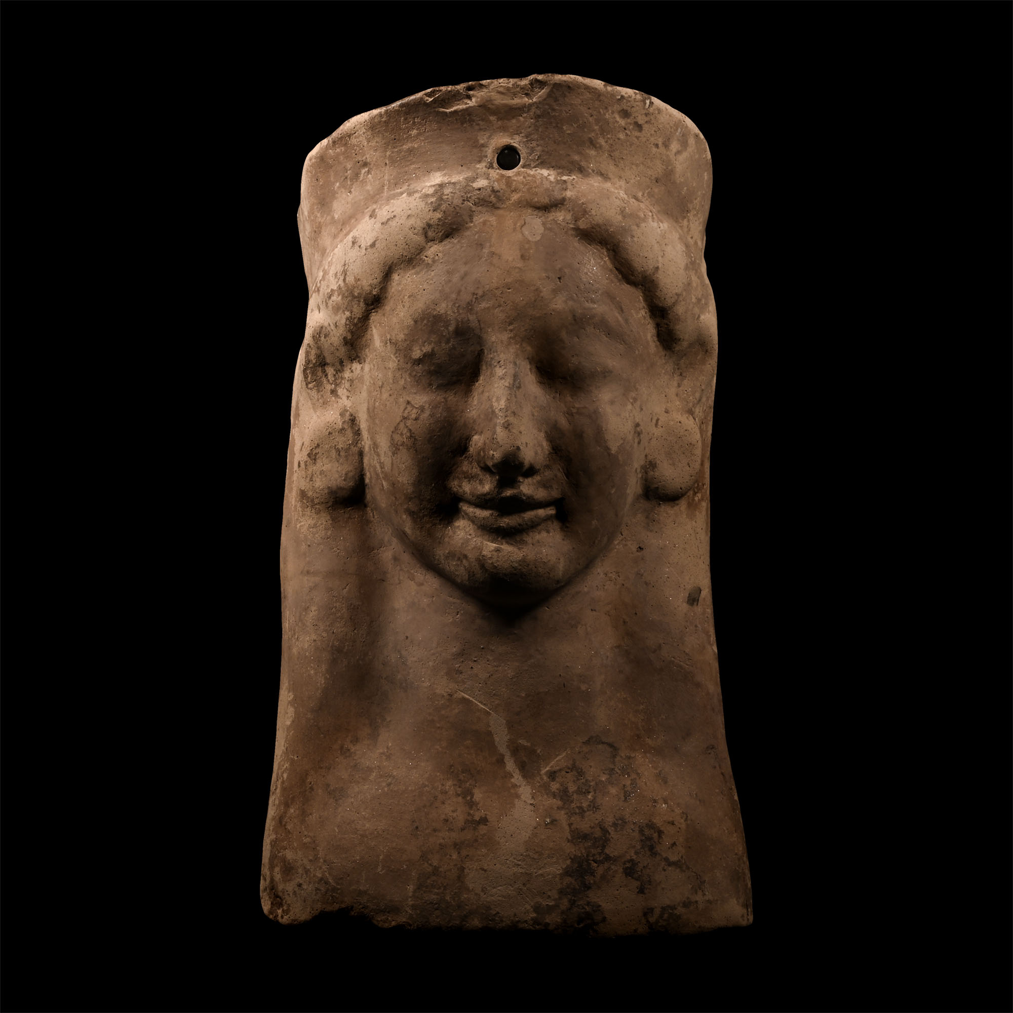 Greek Terracotta Female Protome