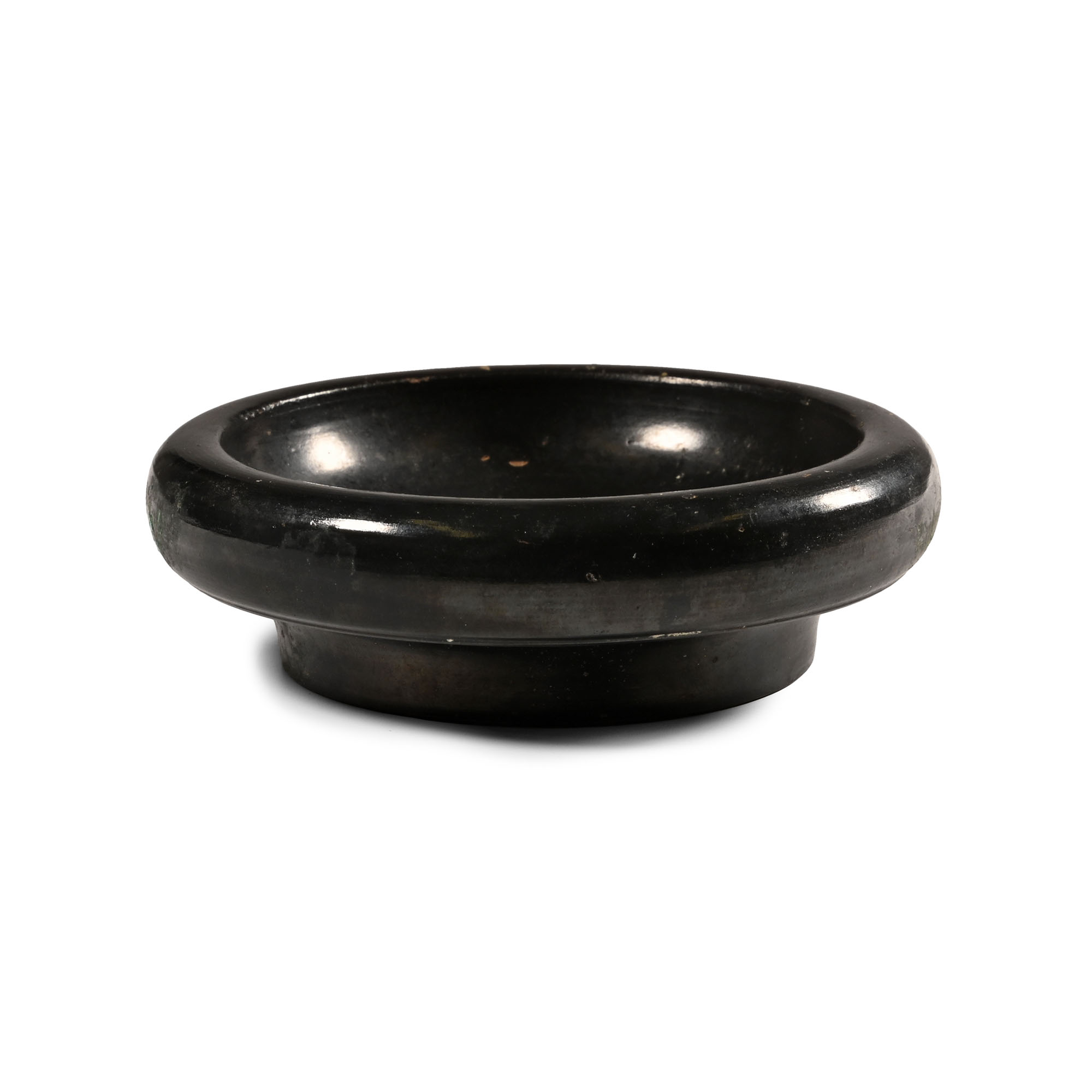 Greek Black-Glazed Terracotta Bowl